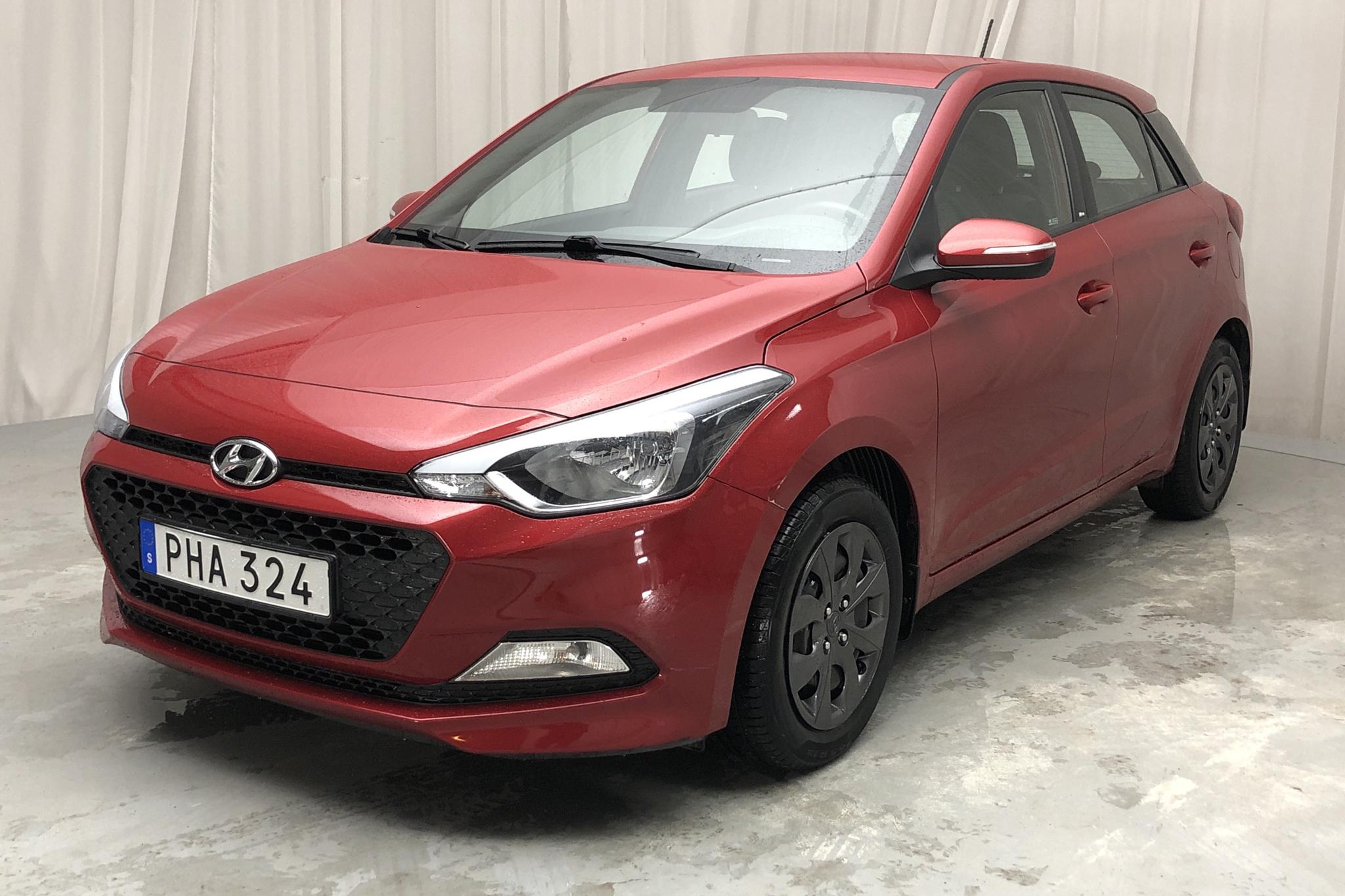 Hyundai i20 1.2 (75hk) - 75 160 km - Manual - red - 2018