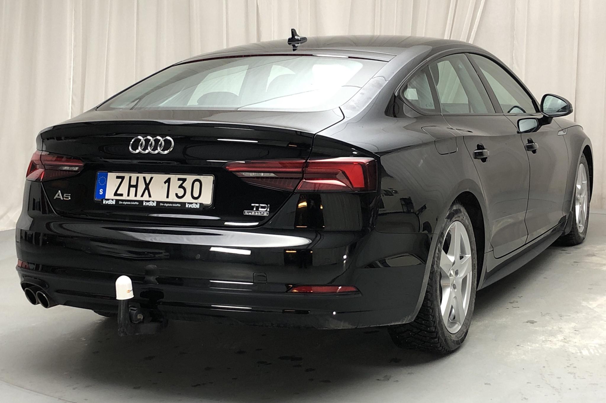 Audi A5 2.0 TDI Sportback quattro (190hk) - 5 215 mil - Manuell - svart - 2018