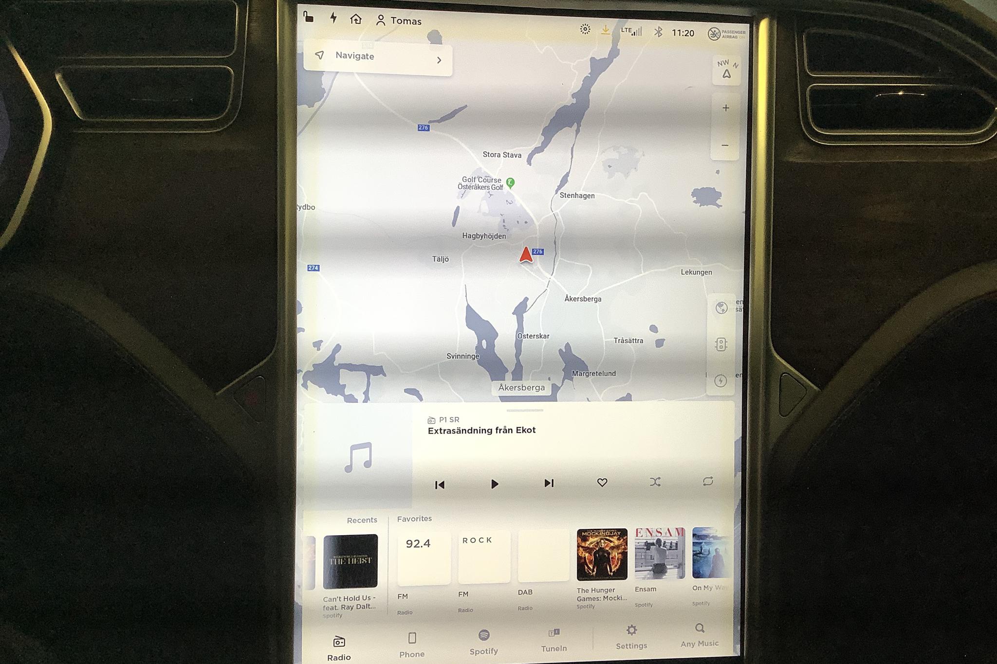 Tesla Model S 100D - 5 042 mil - Automat - grå - 2017