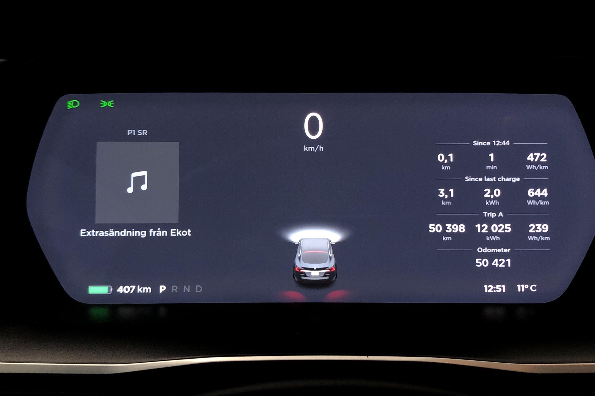 Tesla Model S 100D - 50 420 km - Automatic - gray - 2017