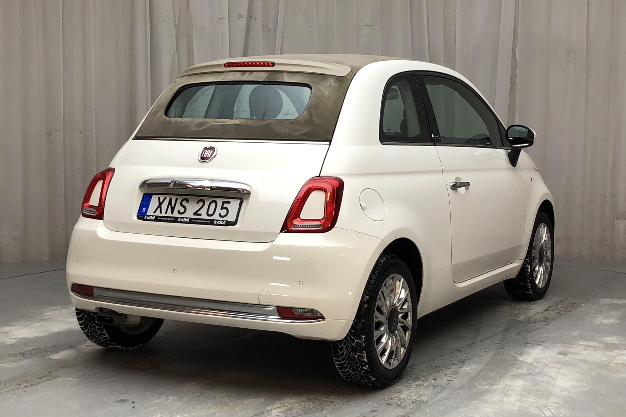 Fiat 500C 1.2 (69hk) - 53 900 km - Manual - white - 2017
