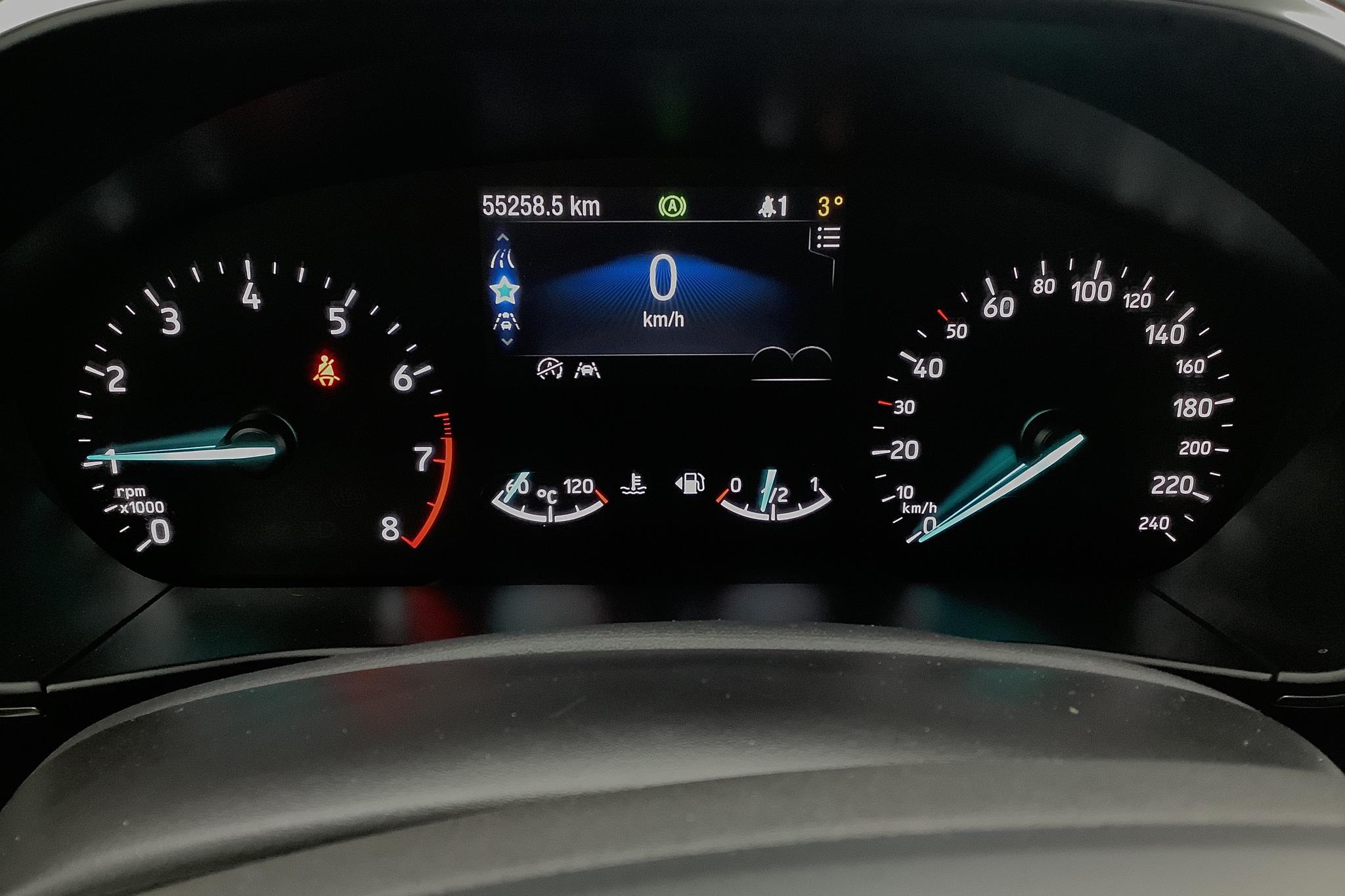 Ford Focus 1.0T EcoBoost 5dr (125hk) - 55 260 km - Manual - blue - 2018