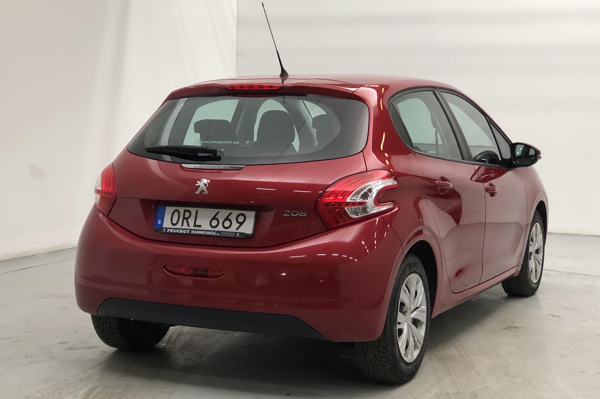 Peugeot 208 1.2 VTi 5dr (82hk) - 51 120 km - Manual - Dark Red - 2014