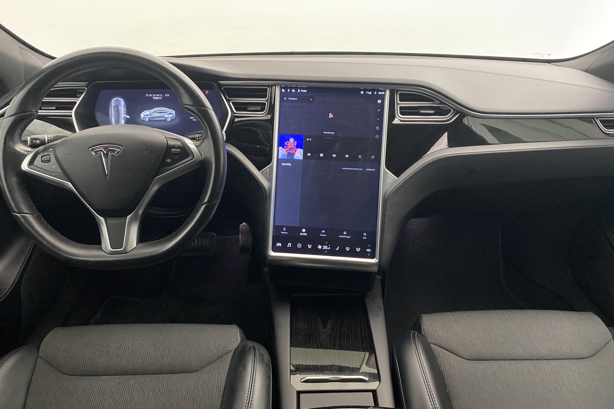 Tesla Model S 75D (525hk) - 112 940 km - Automatic - gray - 2017