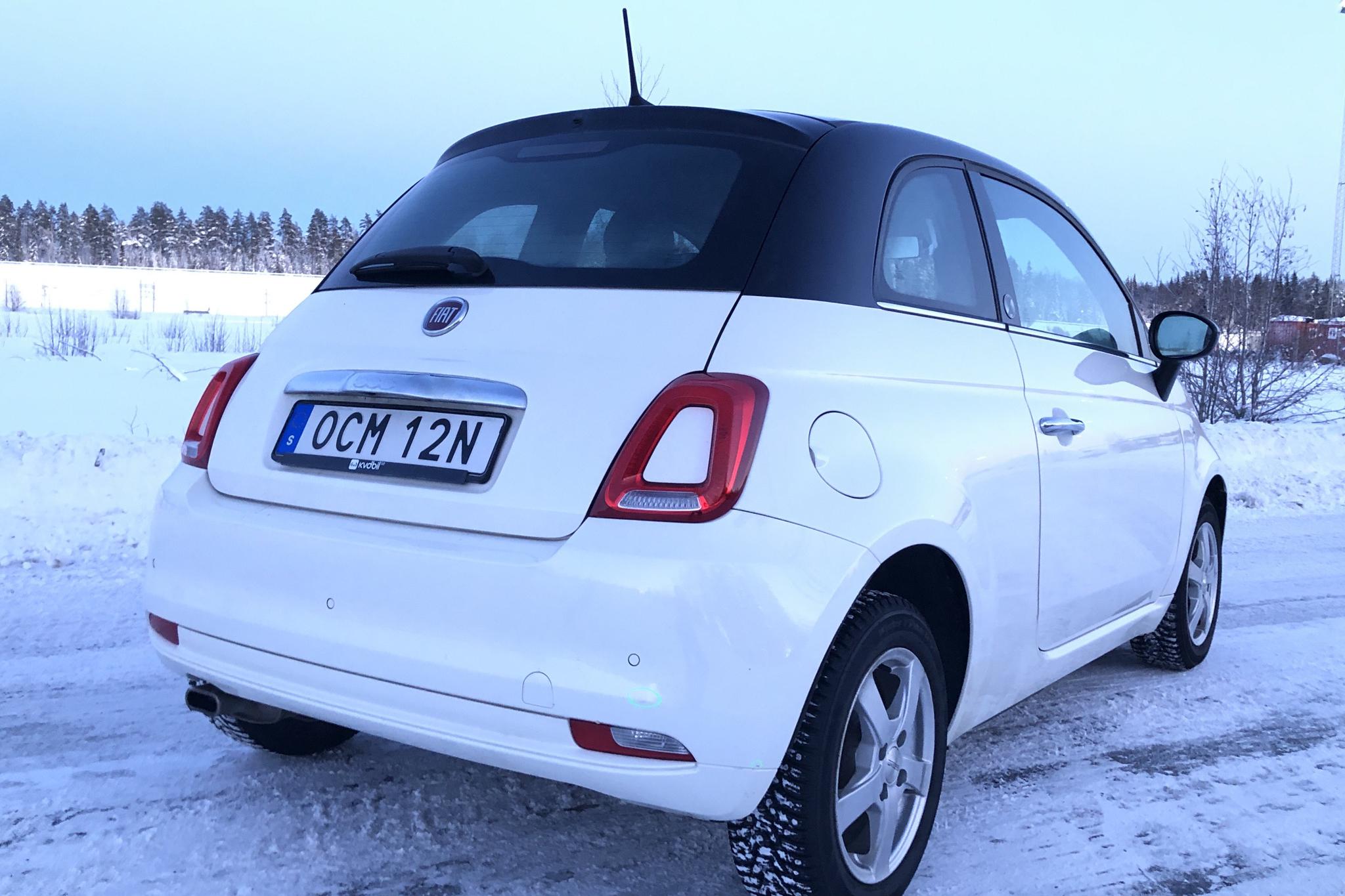 Fiat 500 1.2 (69hk) - 22 910 km - Manual - white - 2019