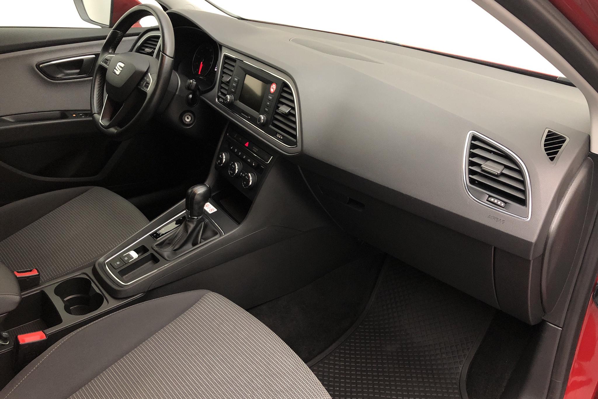 Seat Leon 1.4 TGI 5dr (110hk) - 91 710 km - Automatic - red - 2018