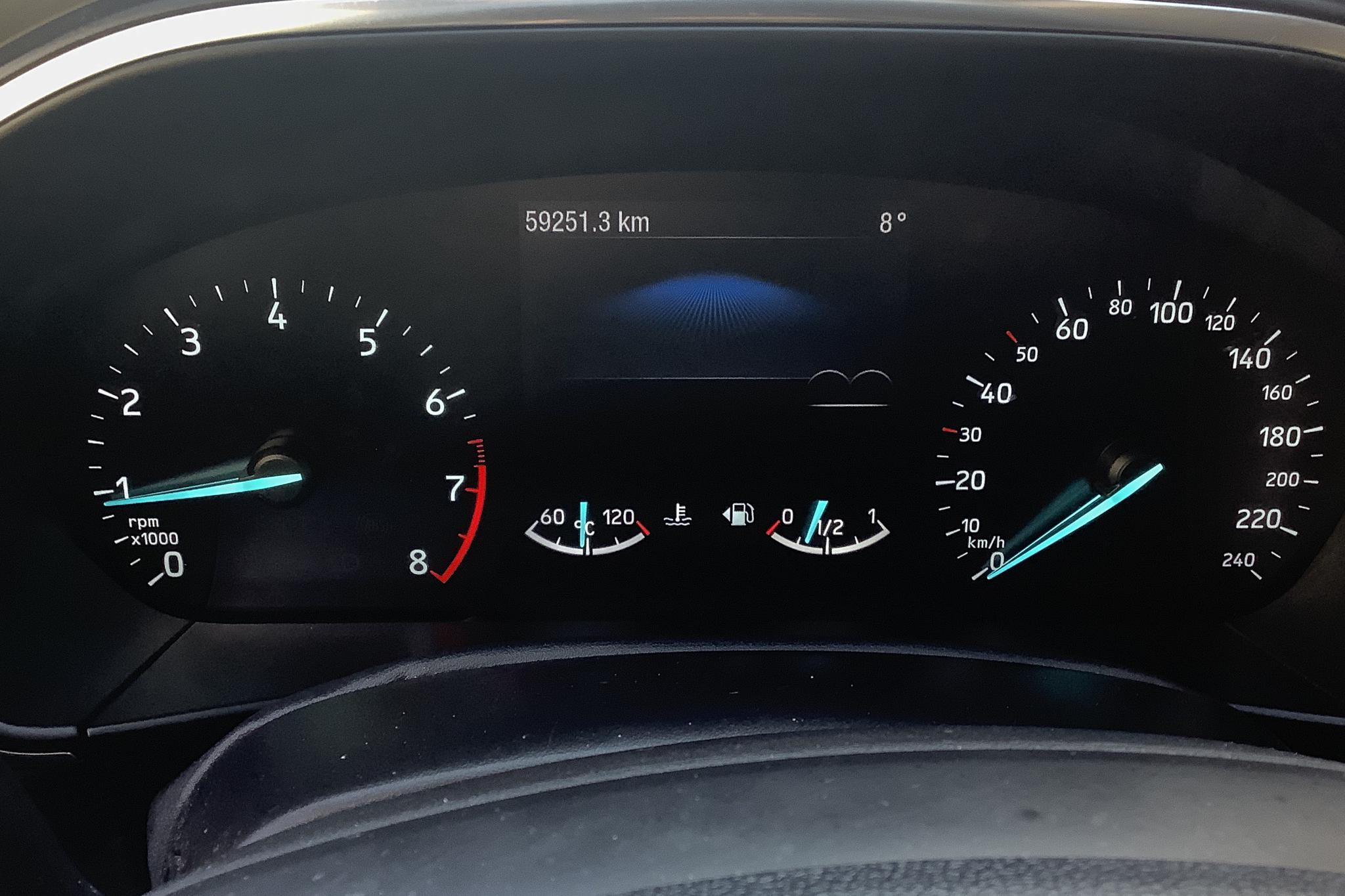 Ford Focus 1.0 EcoBoost Kombi (125hk) - 5 927 mil - Manuell - vit - 2019