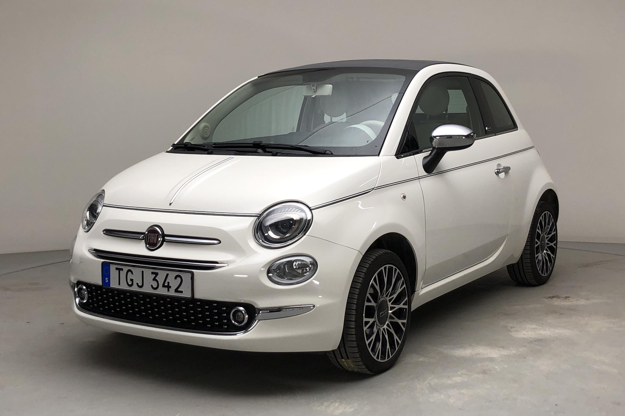 Fiat 500C 1.2 (69hk) - 2 942 mil - Manuell - vit - 2018