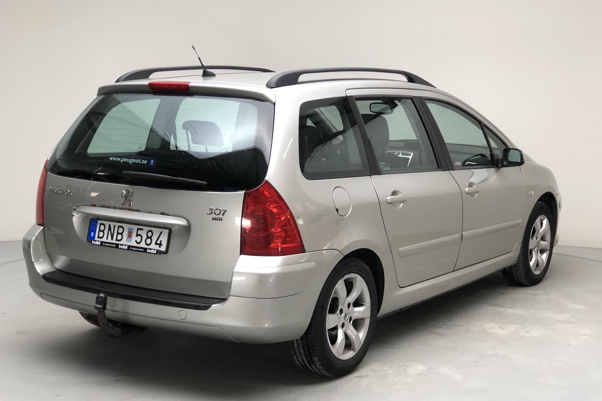Peugeot 307 1.6 HDi FAP Kombi (110hk) - 264 060 km - Manual - gray - 2008