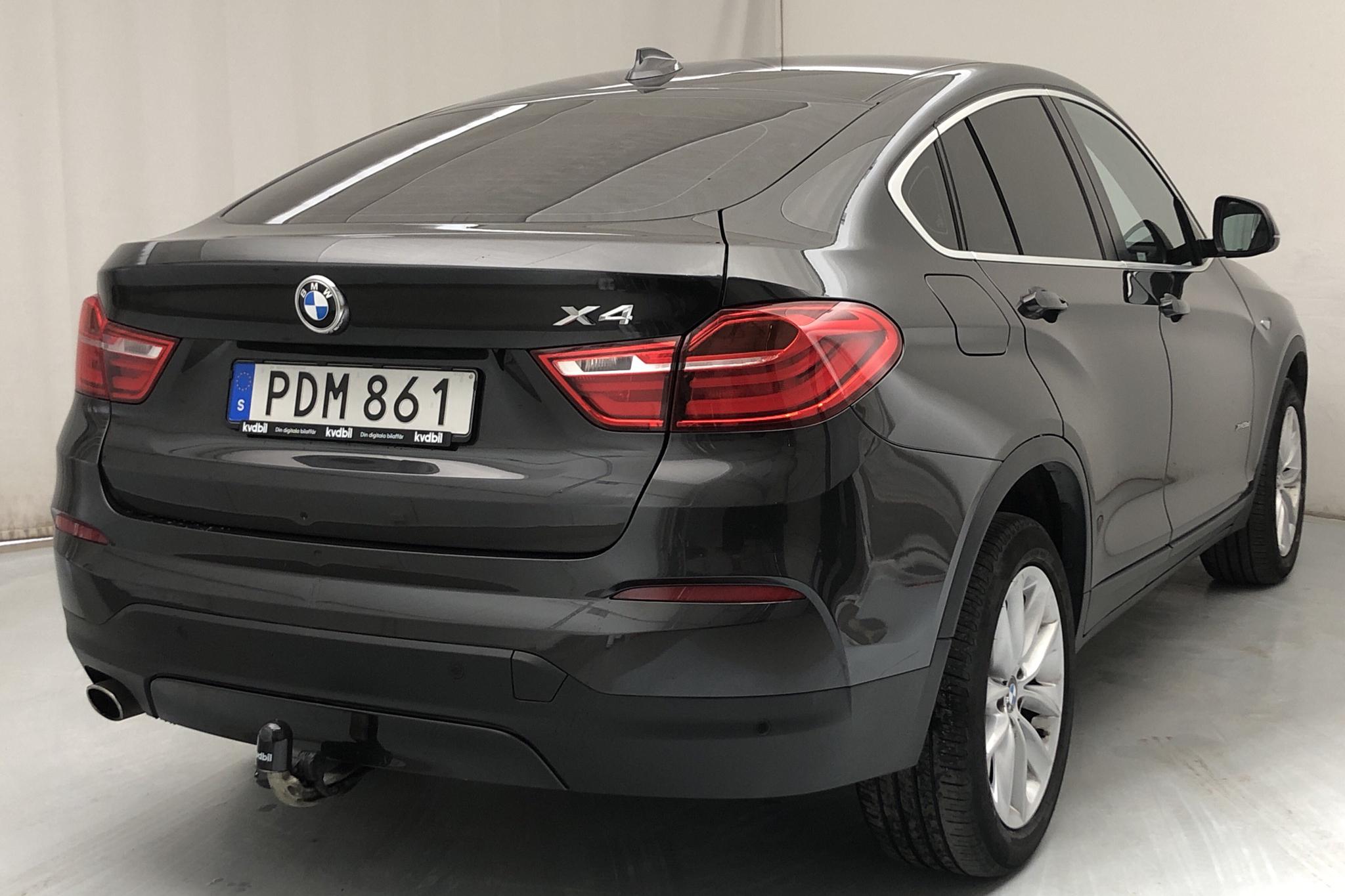BMW X4 xDrive 20d, F26 (190hk) - 86 350 km - Automatic - gray - 2017
