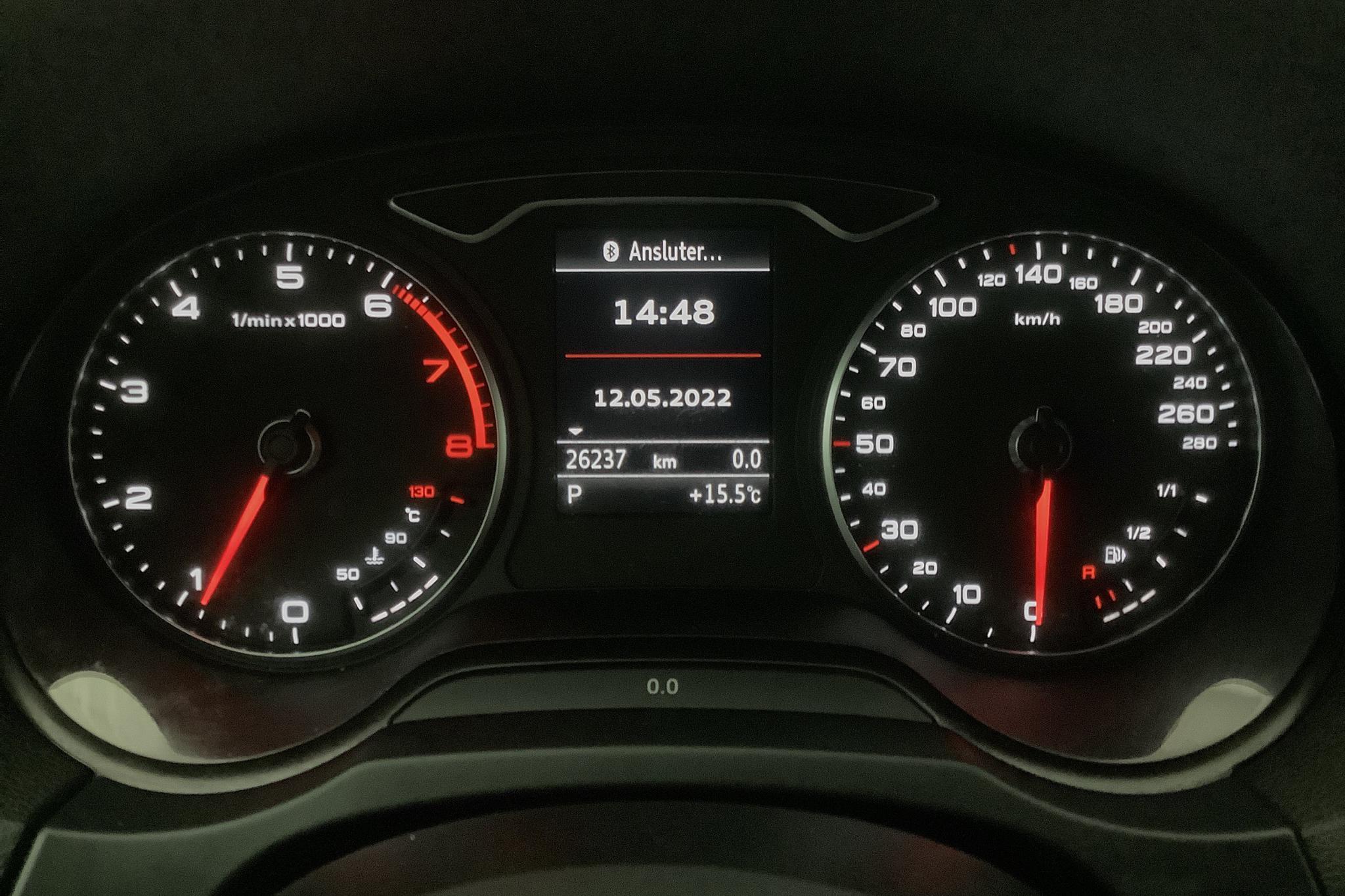 Audi A3 1.8 TFSI Sportback quattro (180hk) - 2 623 mil - Automat - Dark Red - 2014