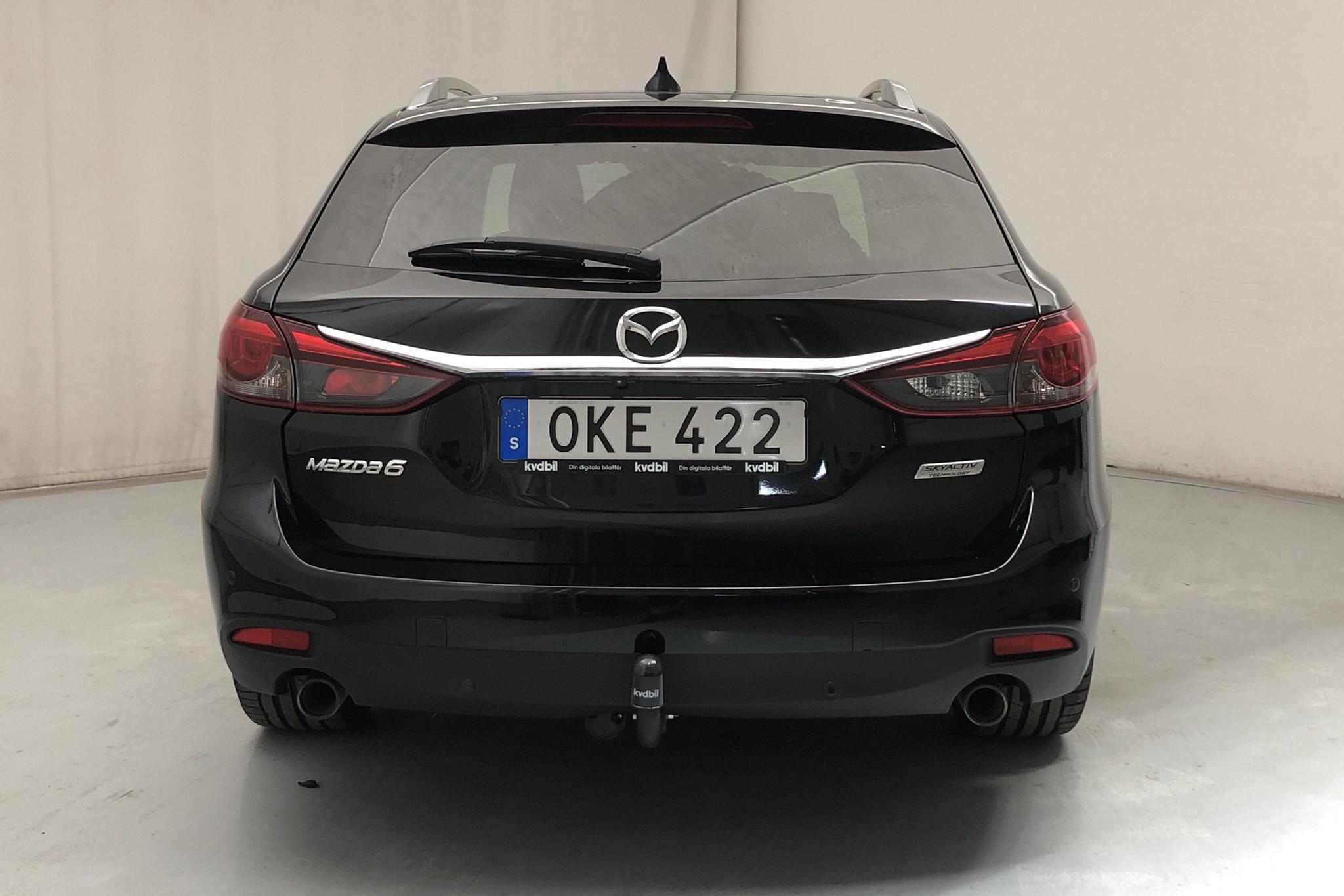 Mazda 6 2.2 DE Kombi (175hk) - 13 012 mil - Manuell - svart - 2017