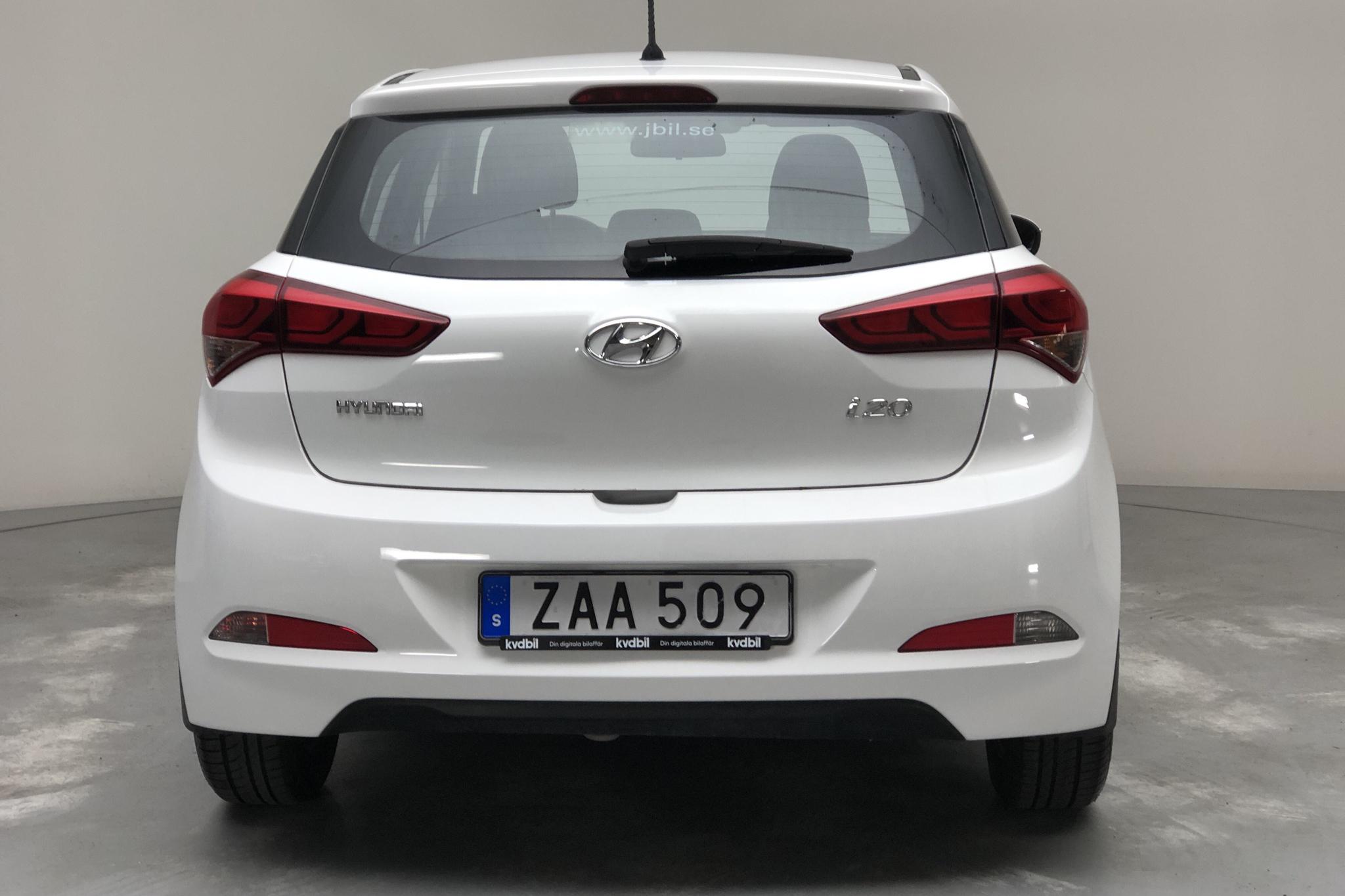 Hyundai i20 1.2 (75hk) - 73 560 km - Manual - white - 2018