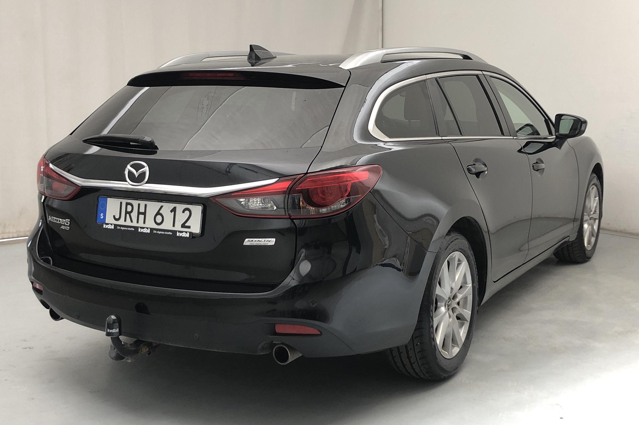 Mazda 6 2.2 DE Kombi AWD (150hk) - 129 200 km - Automatic - black - 2015