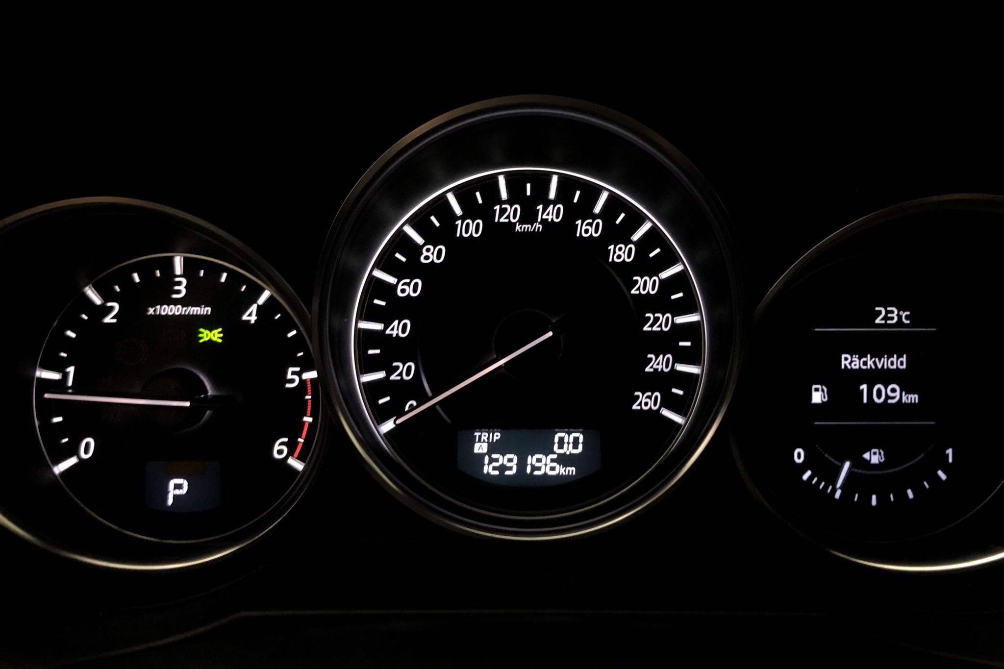 Mazda 6 2.2 DE Kombi AWD (150hk) - 129 200 km - Automatic - black - 2015