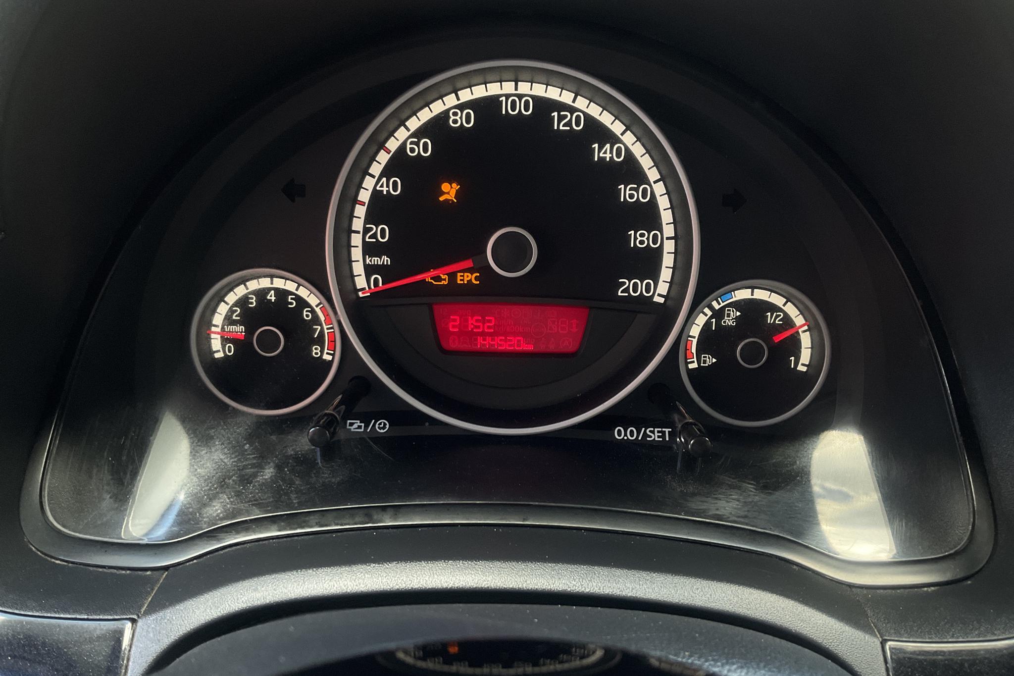 VW up! 1.0 5dr CNG (68hk) - 144 520 km - Manual - white - 2014