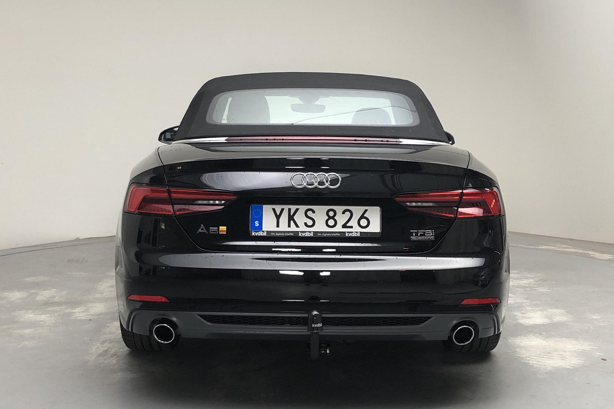 Audi A5 2.0 TFSI Cabriolet quattro (252hk) - 37 420 km - Automatic - black - 2017