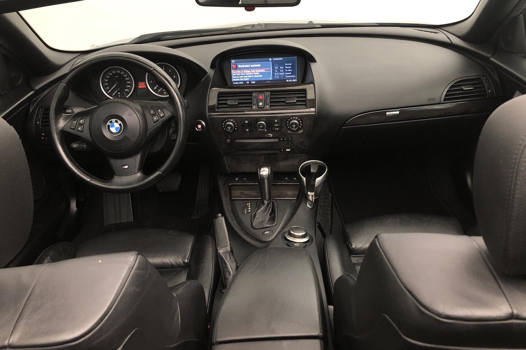 BMW 630i Cabriolet, E63 (258hk) - 181 780 km - Automatic - black - 2007