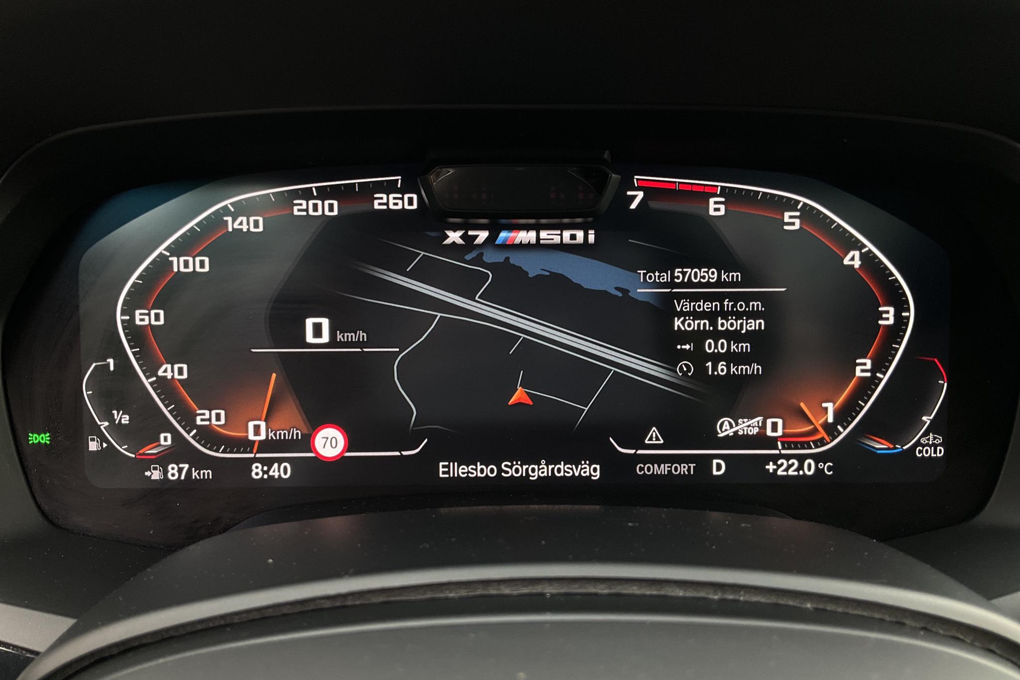BMW X7 M50i, G07 (530hk) - 57 060 km - Automatic - black - 2020