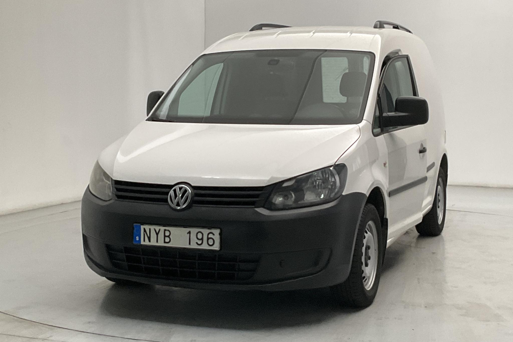 VW Caddy 2.0 Ecofuel Skåp (109hk) - 14 523 mil - Manuell - vit - 2014
