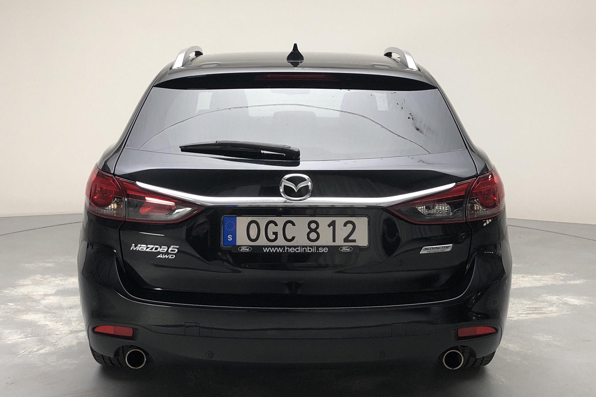 Mazda 6 2.2 DE Kombi AWD (175hk) - 11 344 mil - Automat - svart - 2017