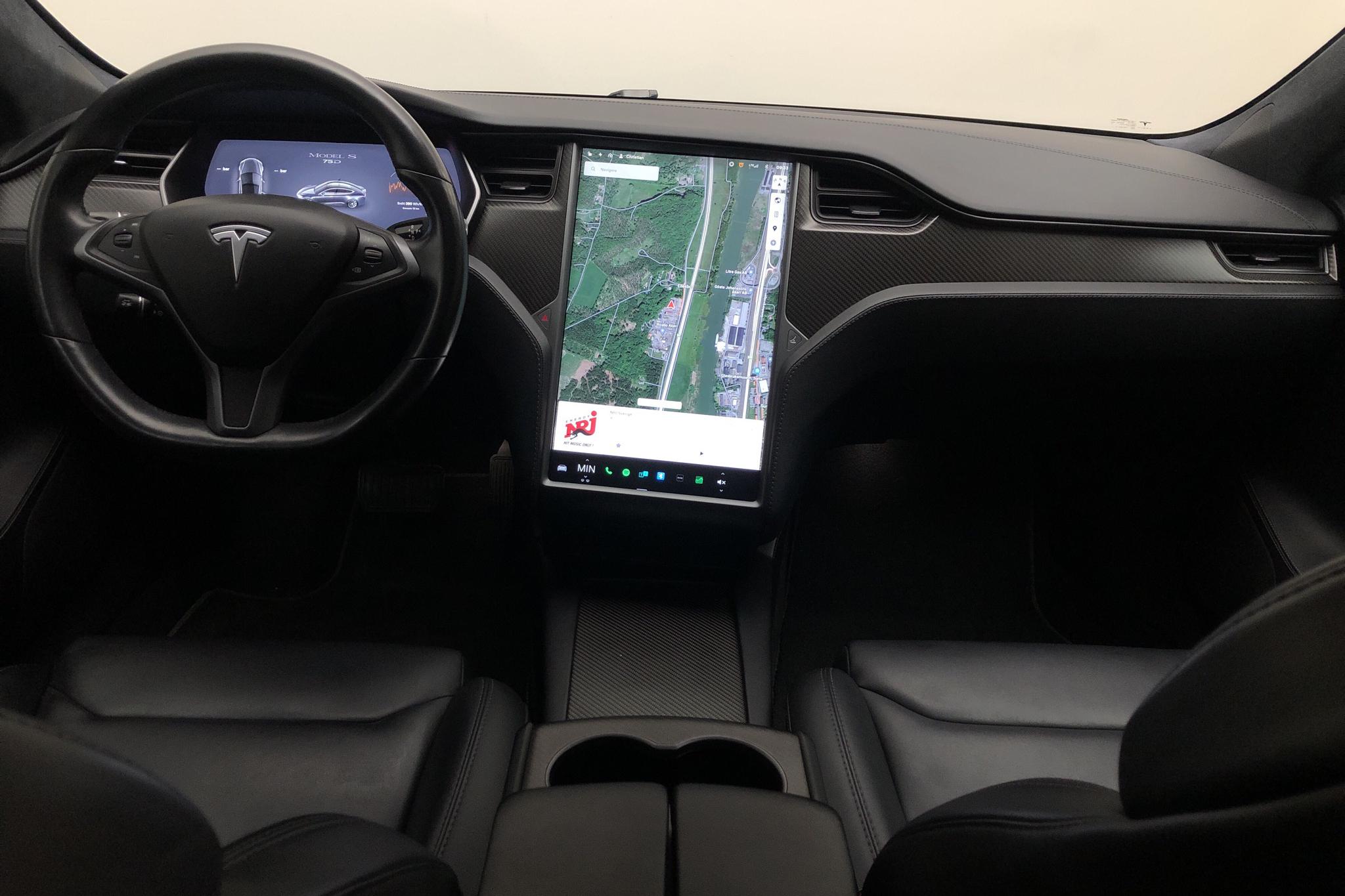 Tesla Model S 75D - 10 345 mil - Automat - grå - 2018