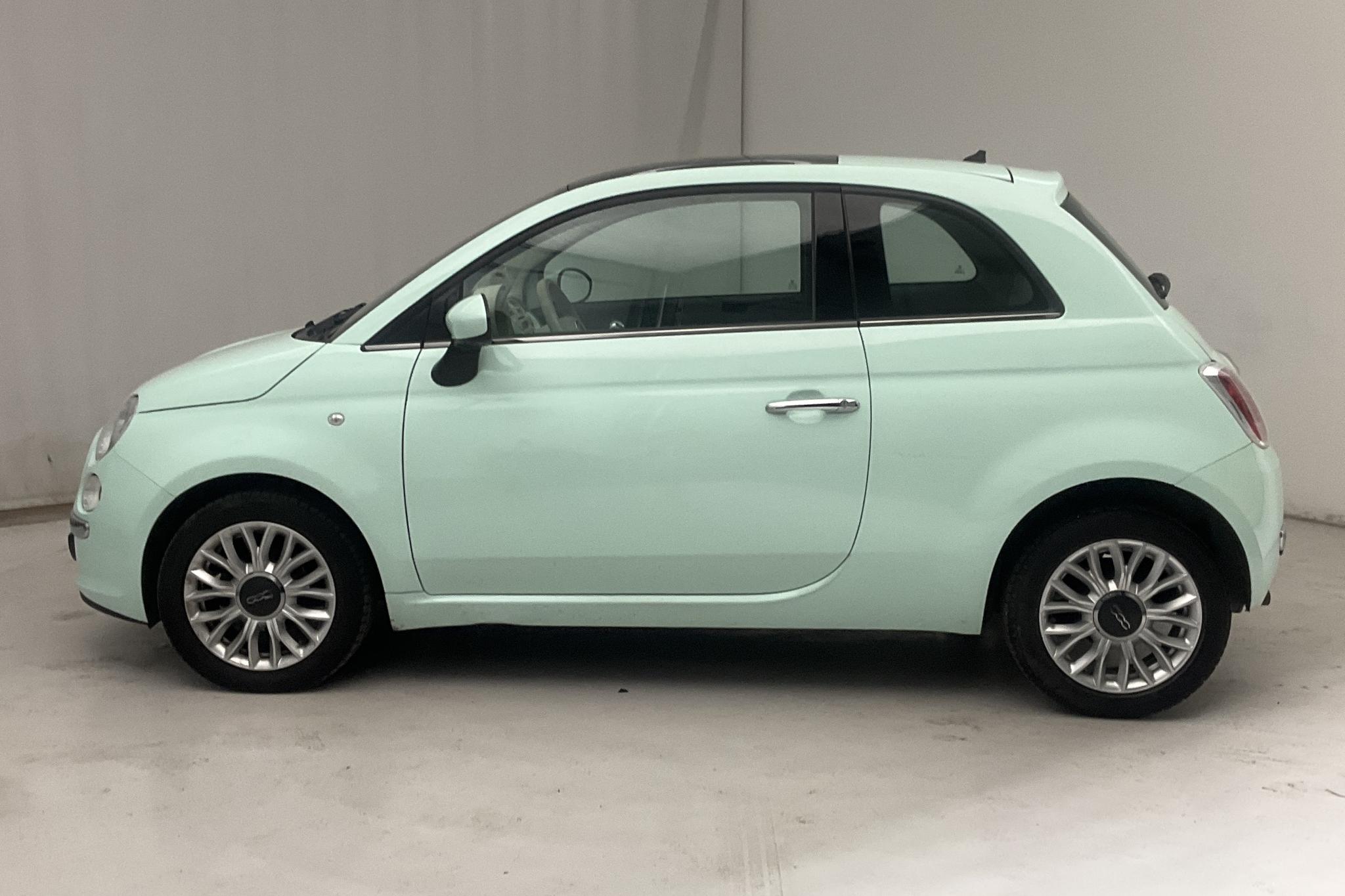 Fiat 500 1.2 (69hk) - 57 790 km - Manual - green - 2014