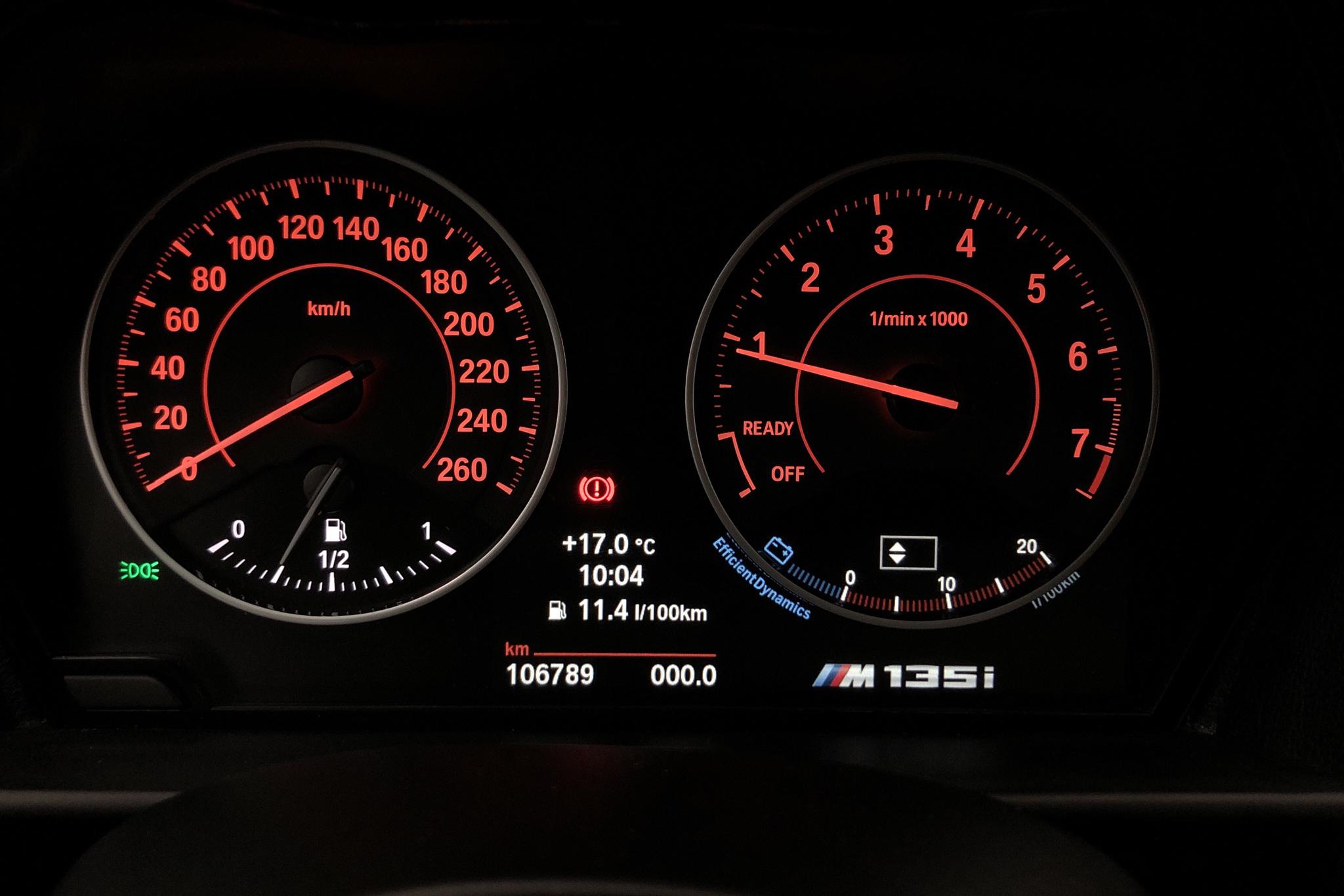 BMW M135i 5dr, F20 (320hk) - 106 790 km - Manual - white - 2016