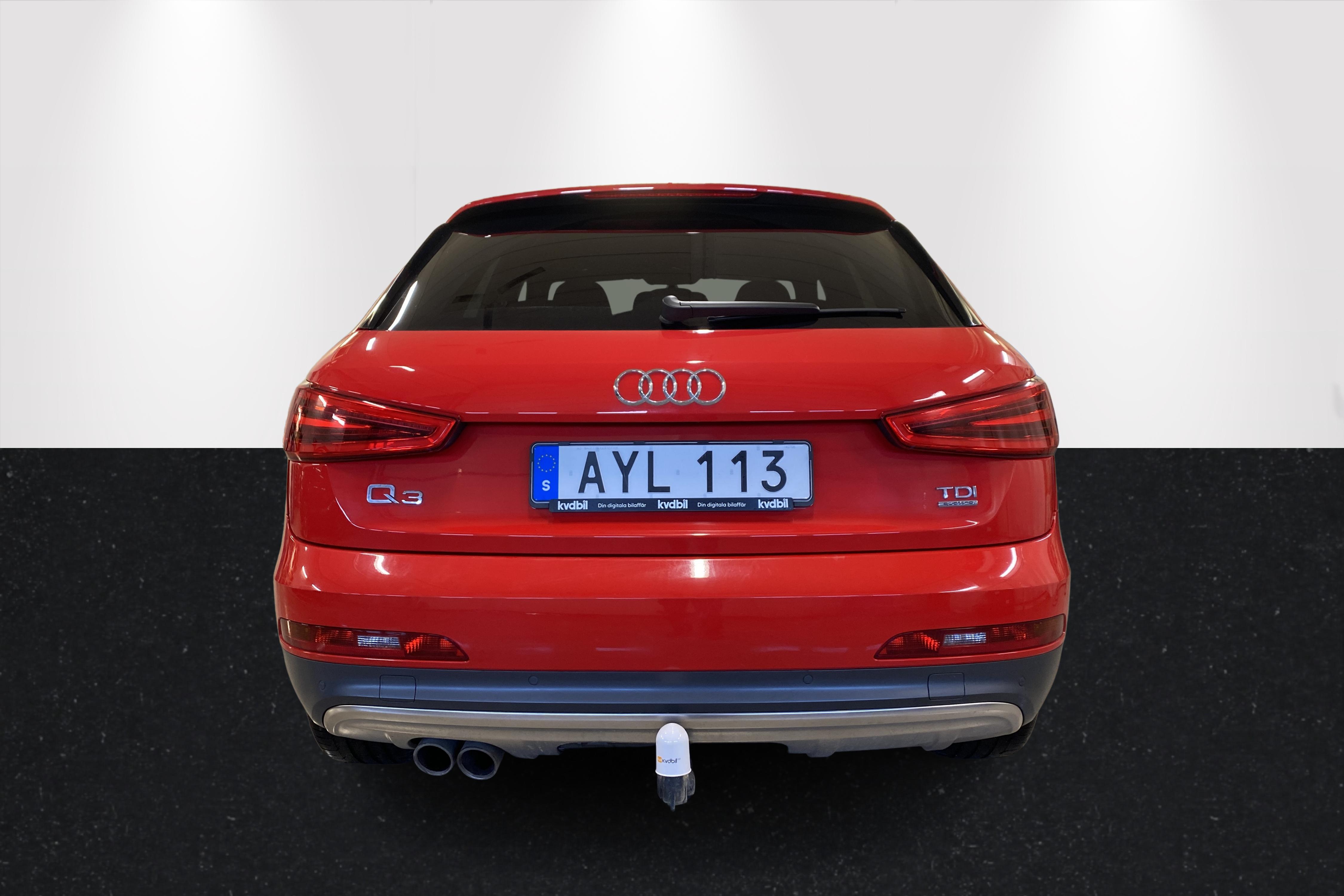 Audi Q3 2.0 TDI quattro (177hk) - 7 489 mil - Automat - röd - 2014