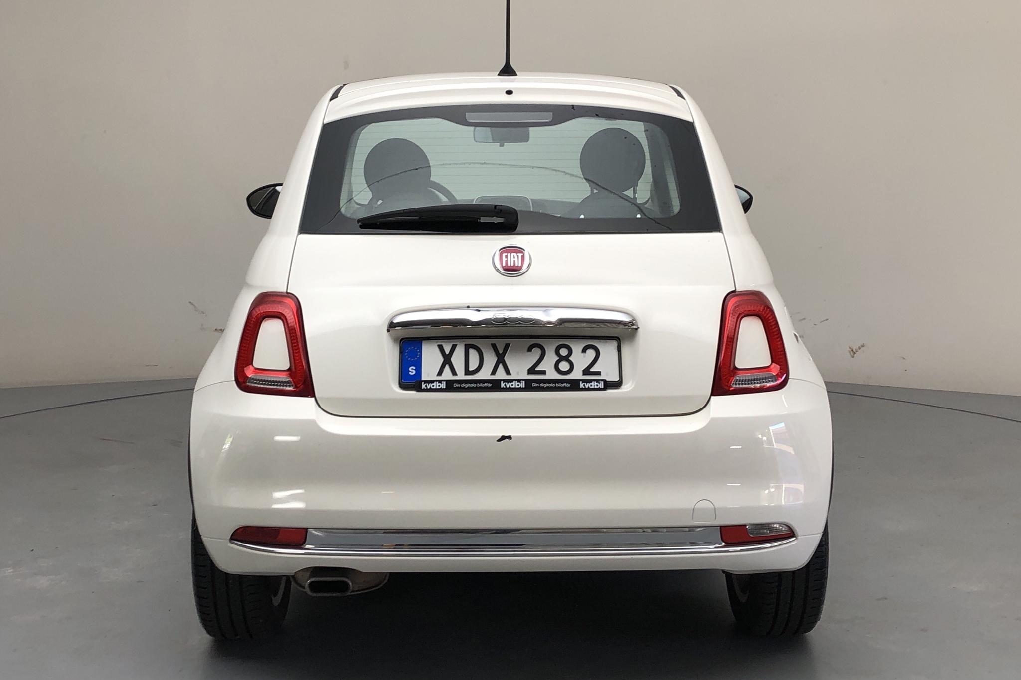 Fiat 500 1.2 (69hk) - 37 740 km - Manual - white - 2017