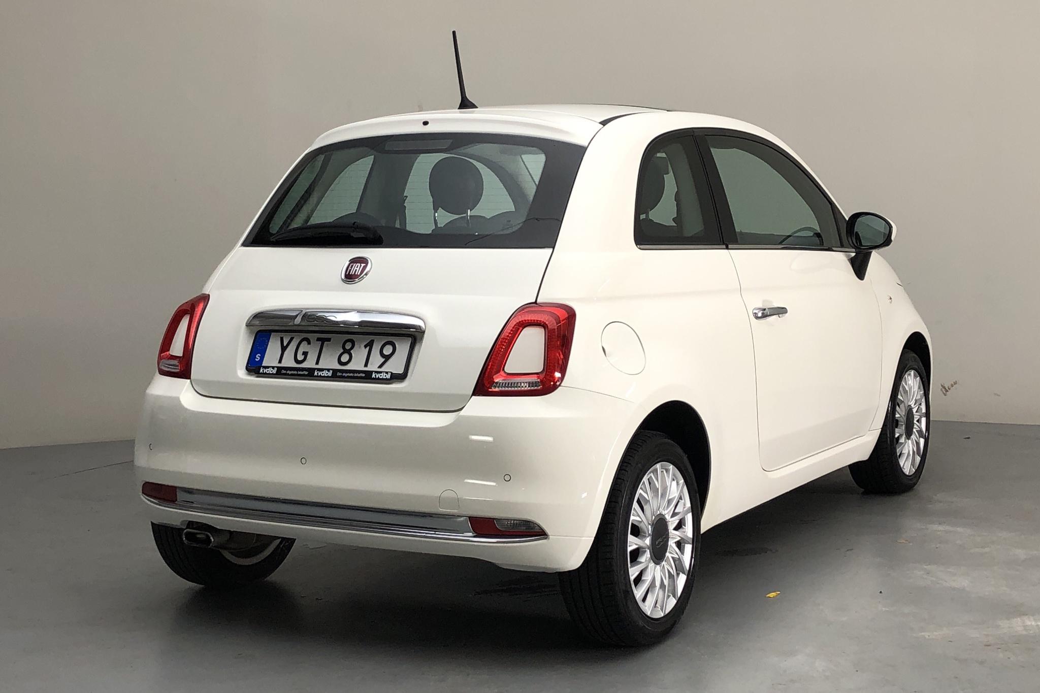 Fiat 500 1.2 (69hk) - 60 940 km - Manual - white - 2017