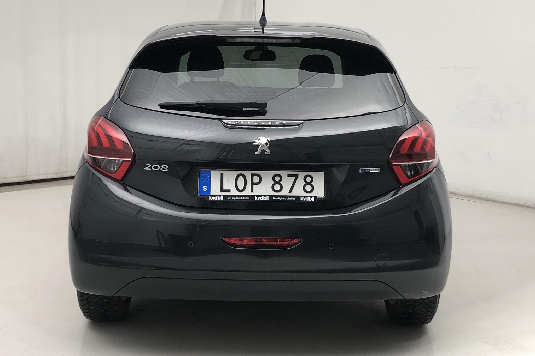 Peugeot 208 PureTech 5dr (82hk) - 83 320 km - Manual - Dark Grey - 2016