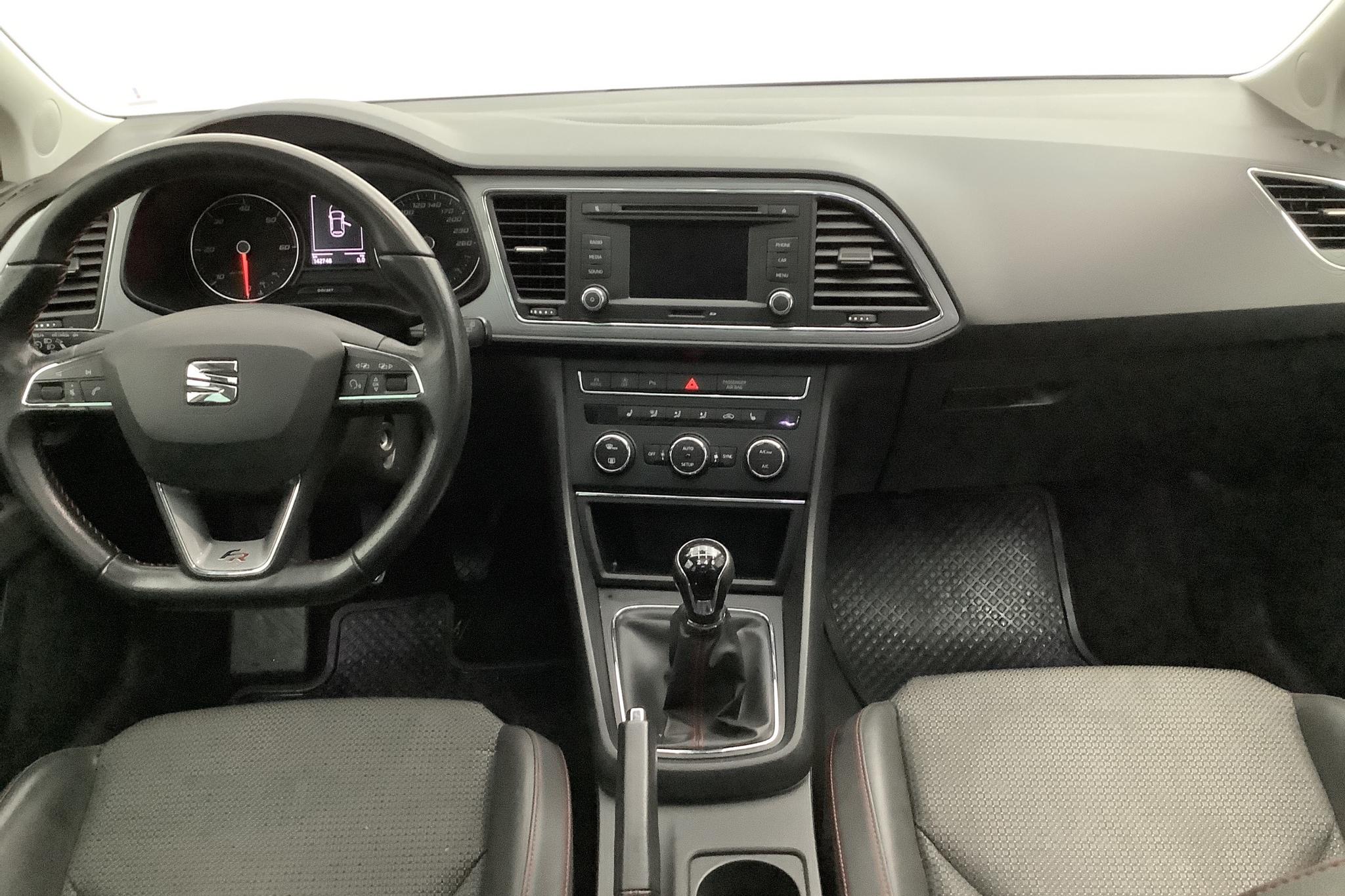 Seat Leon 2.0 TDI 5dr (184hk) - 142 750 km - Manual - black - 2015