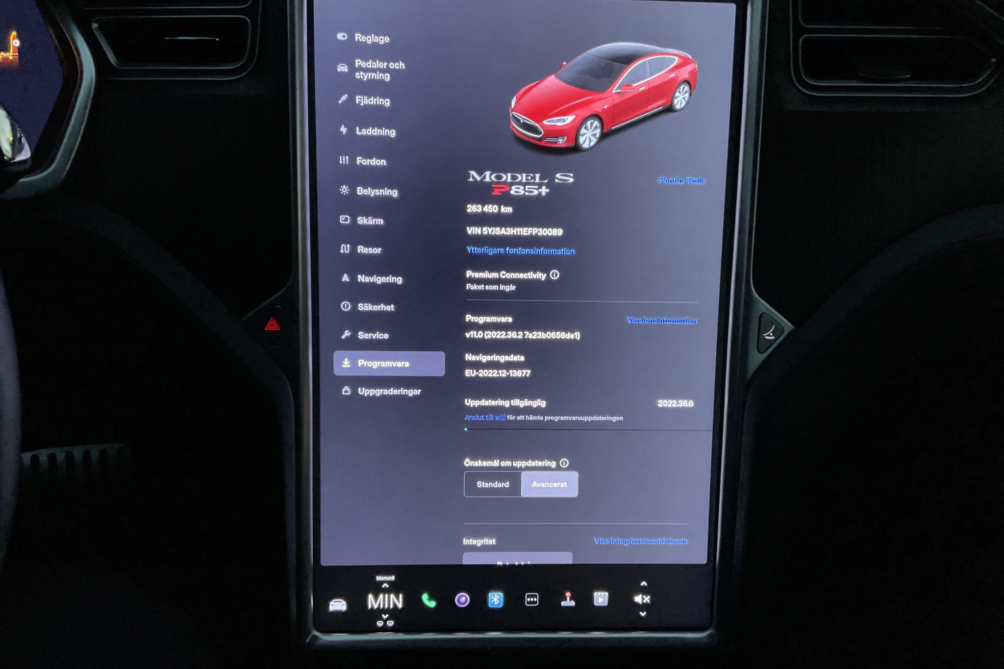Tesla Model S P85 - 26 345 mil - Automat - röd - 2014