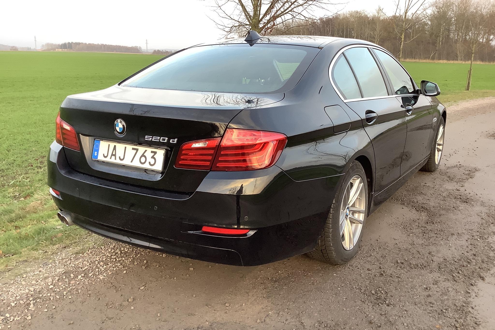 BMW 520d Sedan, F10 (190hk) - 143 710 km - Automatic - black - 2016