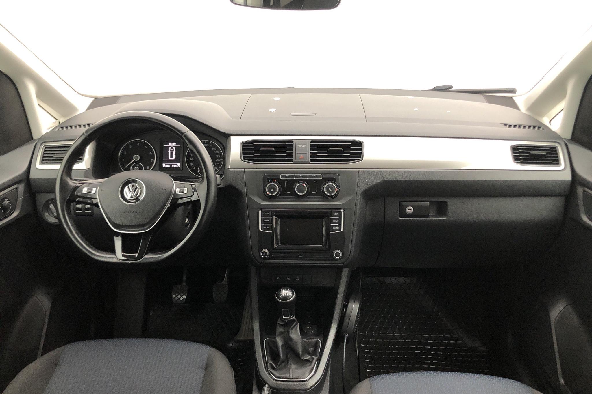 VW Caddy MPV 1.4 TGI (110hk) - 75 360 km - Manual - white - 2016