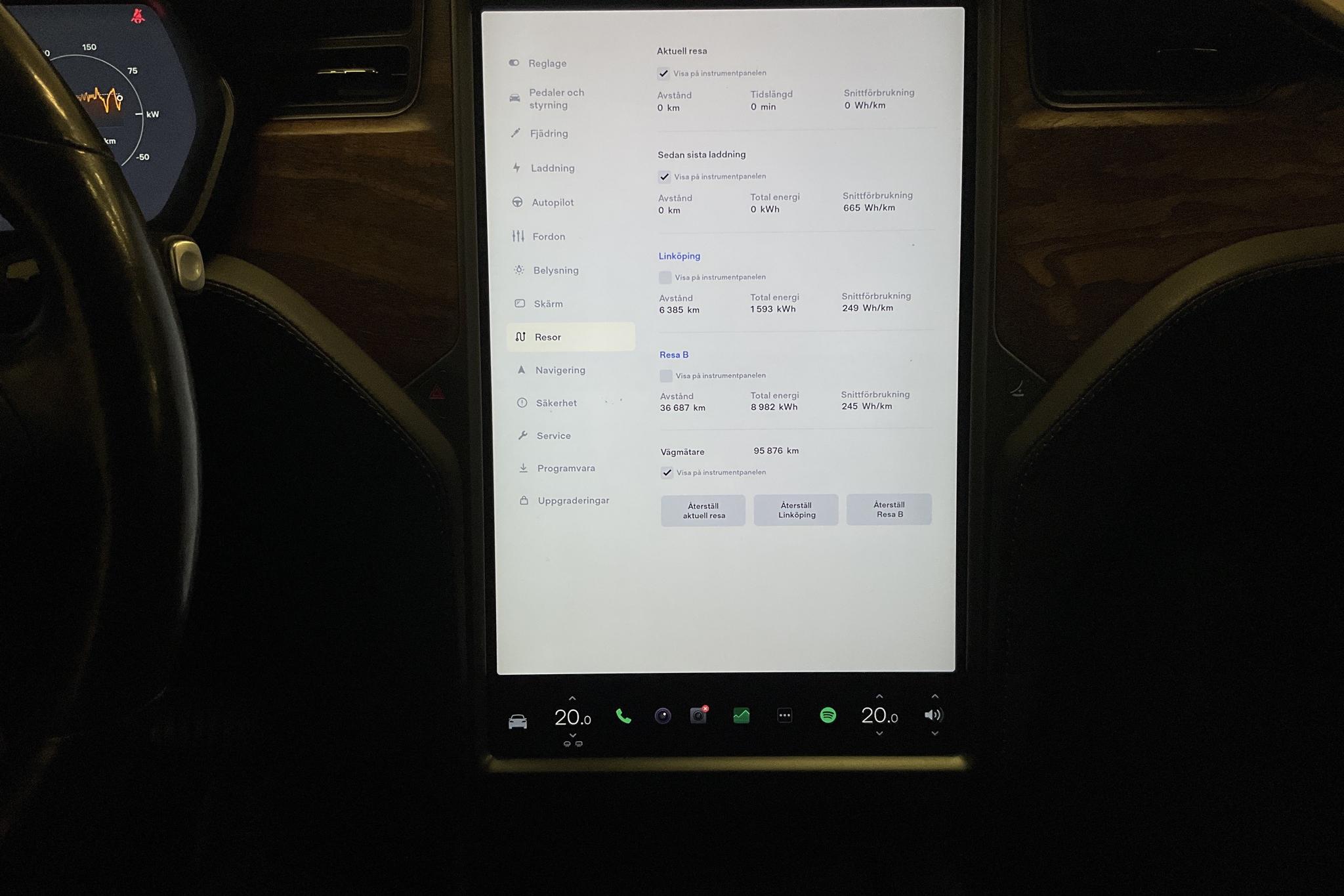 Tesla Model X 100D - 9 587 mil - Automat - svart - 2019
