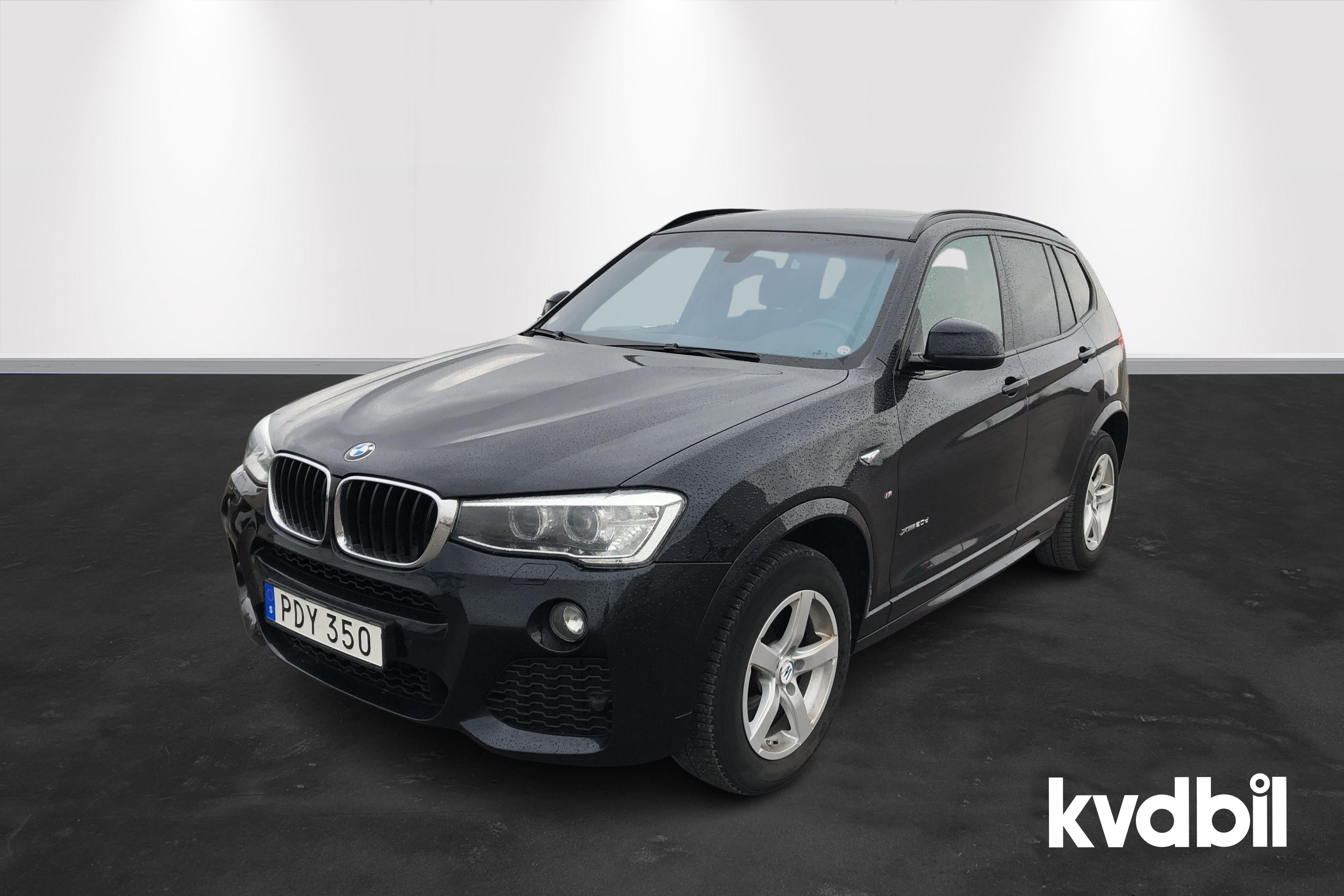 BMW X3 xDrive20d, F25 (190hk) - 116 240 km - Automatic - black - 2017