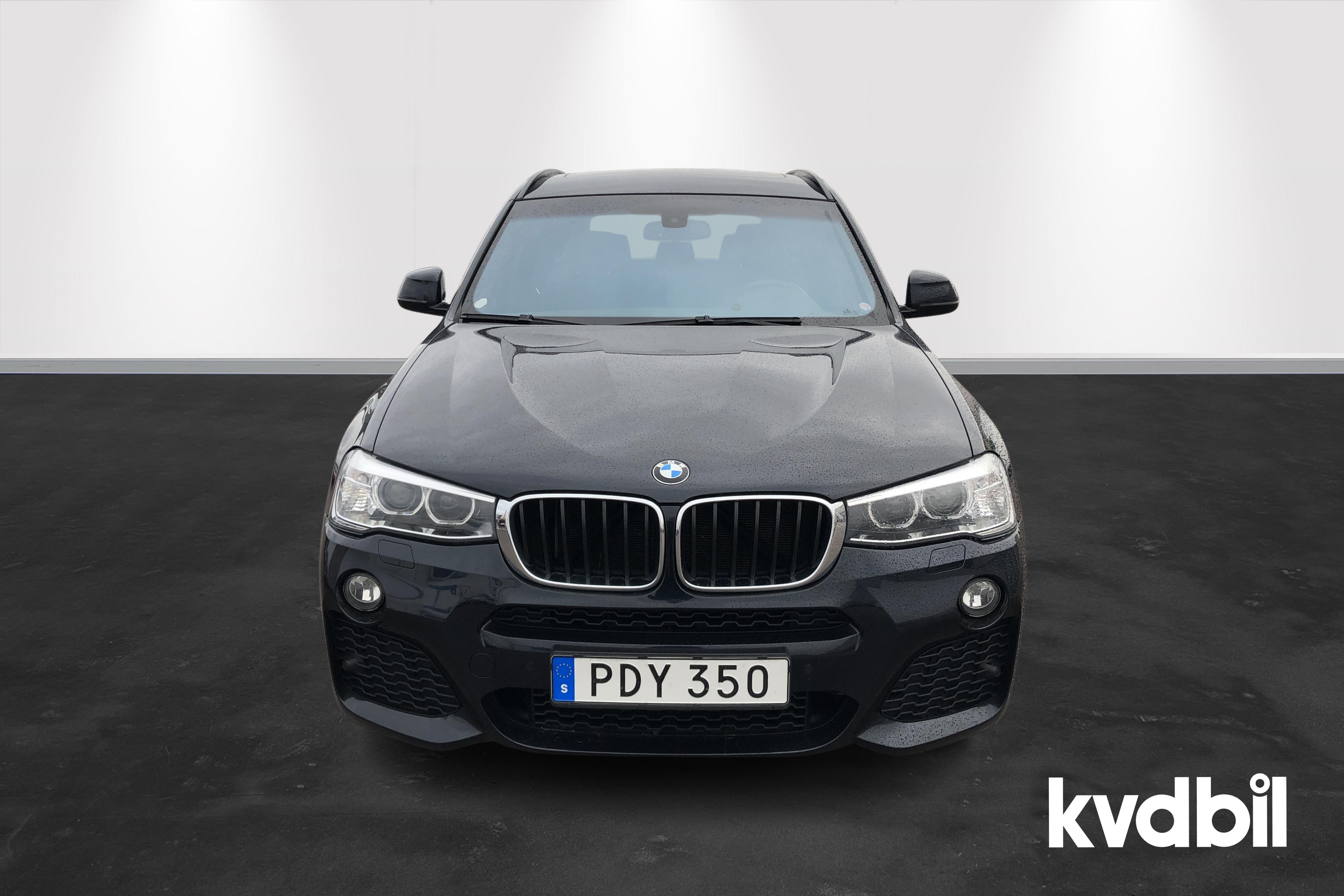 BMW X3 xDrive20d, F25 (190hk) - 116 240 km - Automatic - black - 2017