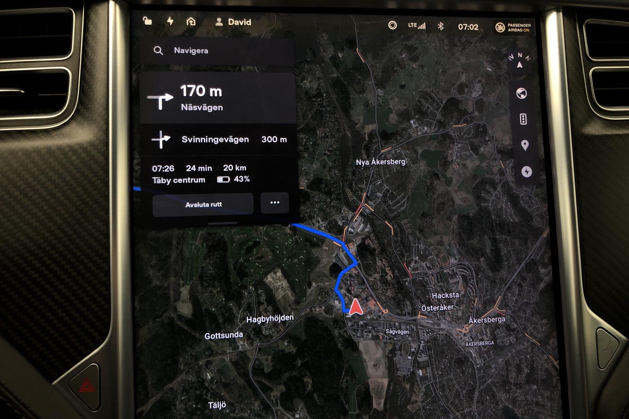 Tesla Model S 100D - 6 251 mil - Automat - grå - 2018