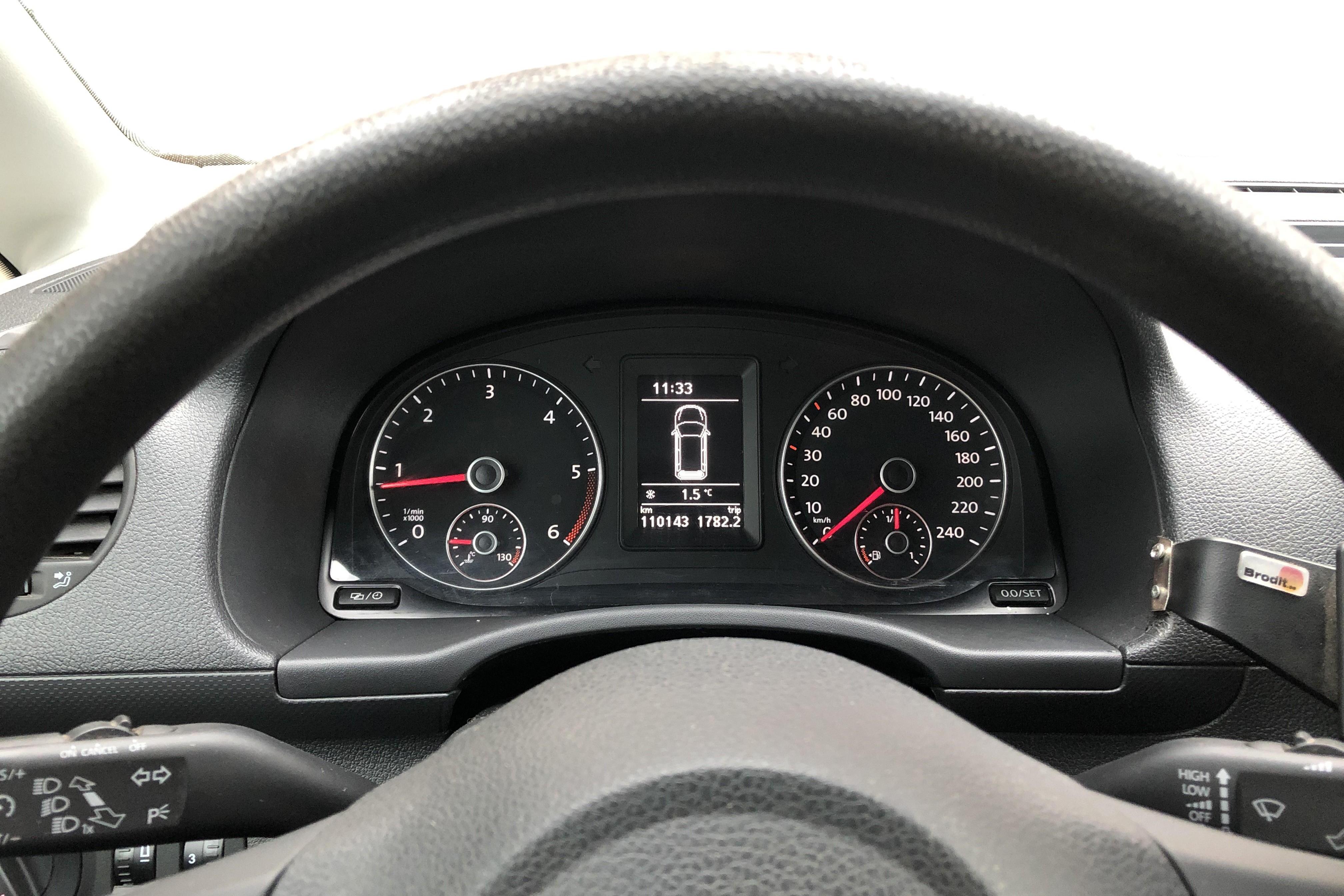VW Caddy 2.0 TDI Skåp 4-motion (110hk) - 11 014 mil - Manuell - vit - 2015