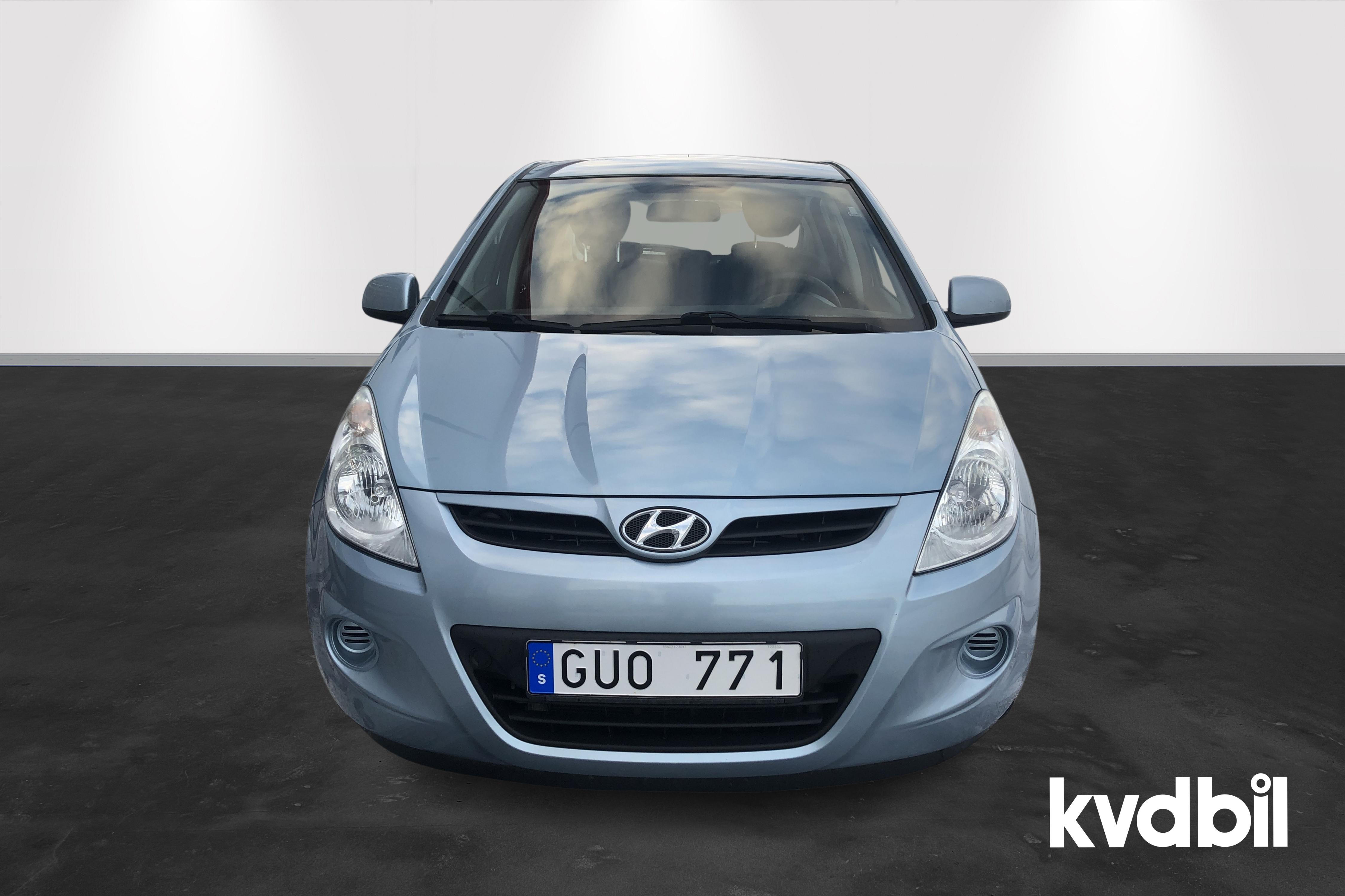 Hyundai i20 1.2 (78hk) - 82 860 km - Manual - Light Blue - 2012