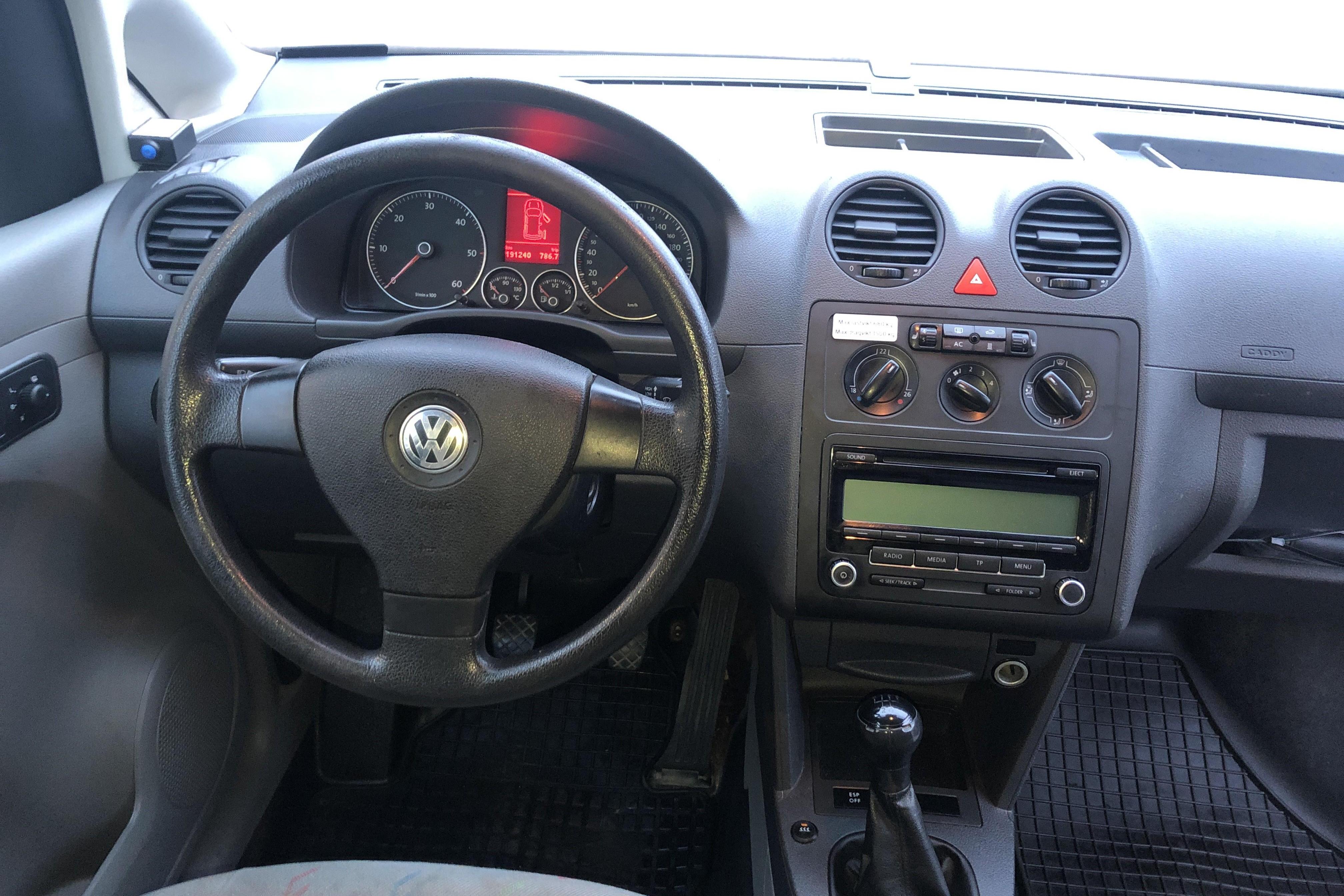 VW Caddy 1.9 TDI Maxi Skåp (105hk) - 19 124 mil - Manuell - vit - 2010