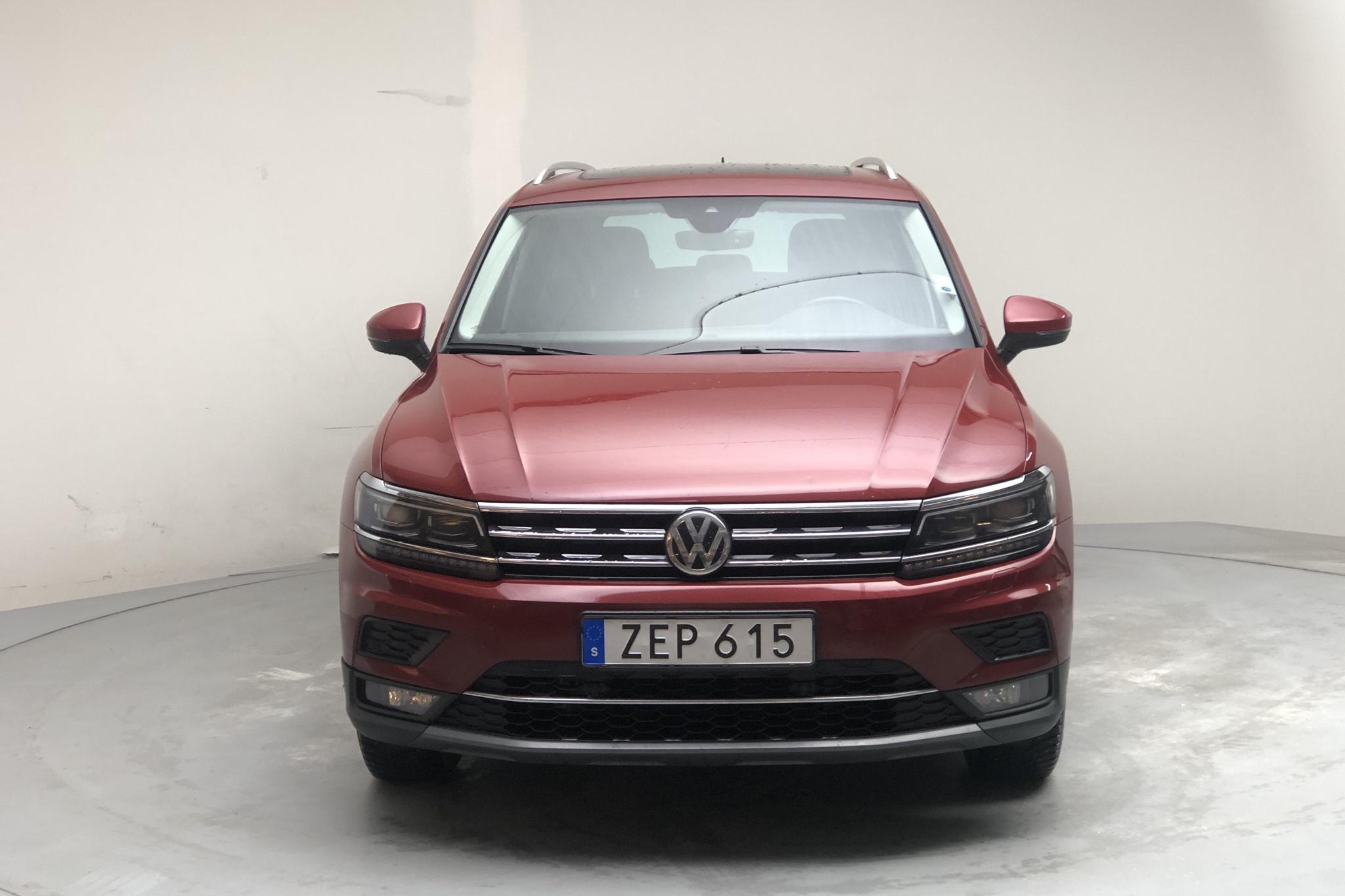 VW Tiguan 2.0 TDI 4MOTION (190hk) - 15 328 mil - Automat - Dark Red - 2018