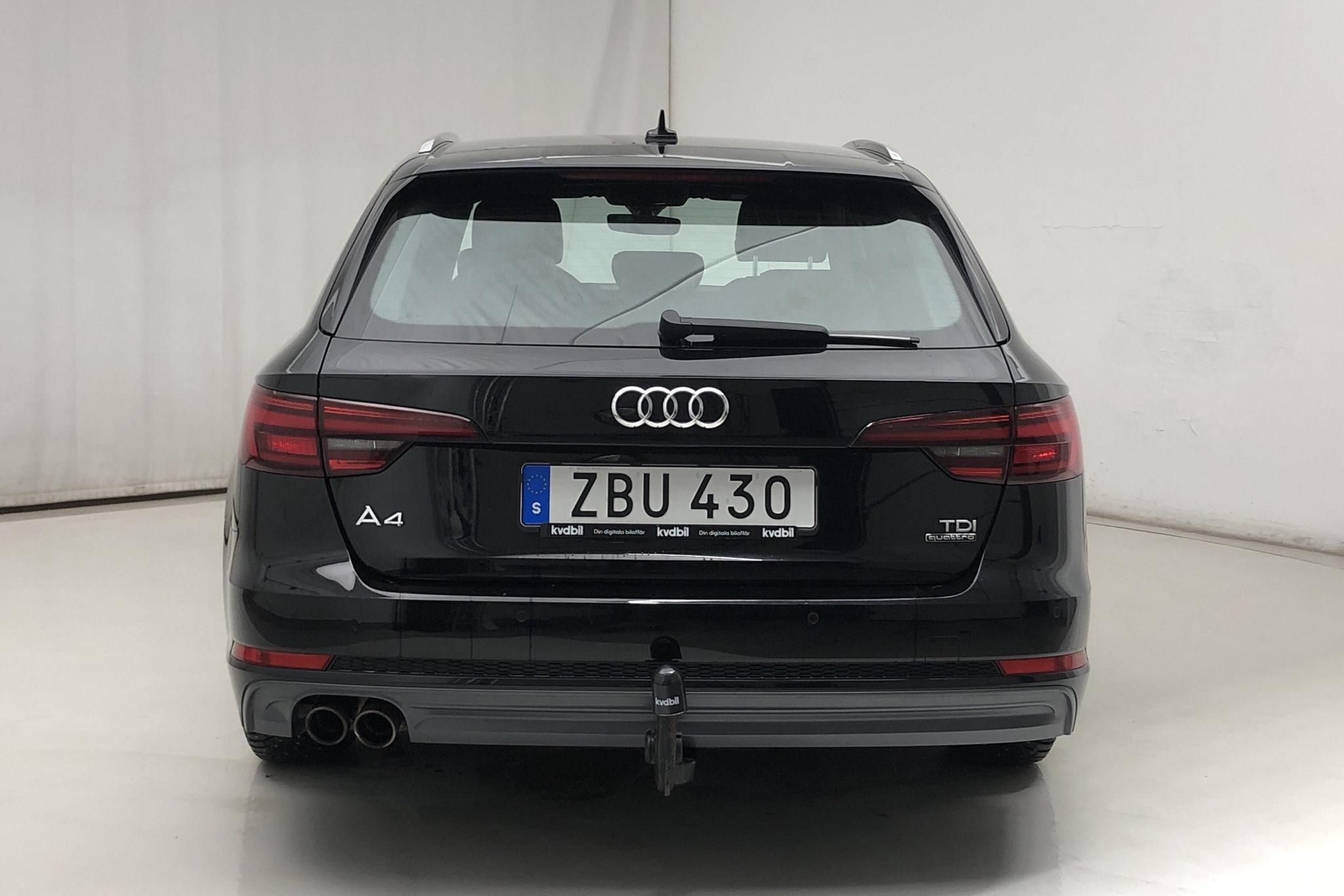 Audi A4 2.0 TDI Avant quattro (190hk) - 78 280 km - Automatic - black - 2018