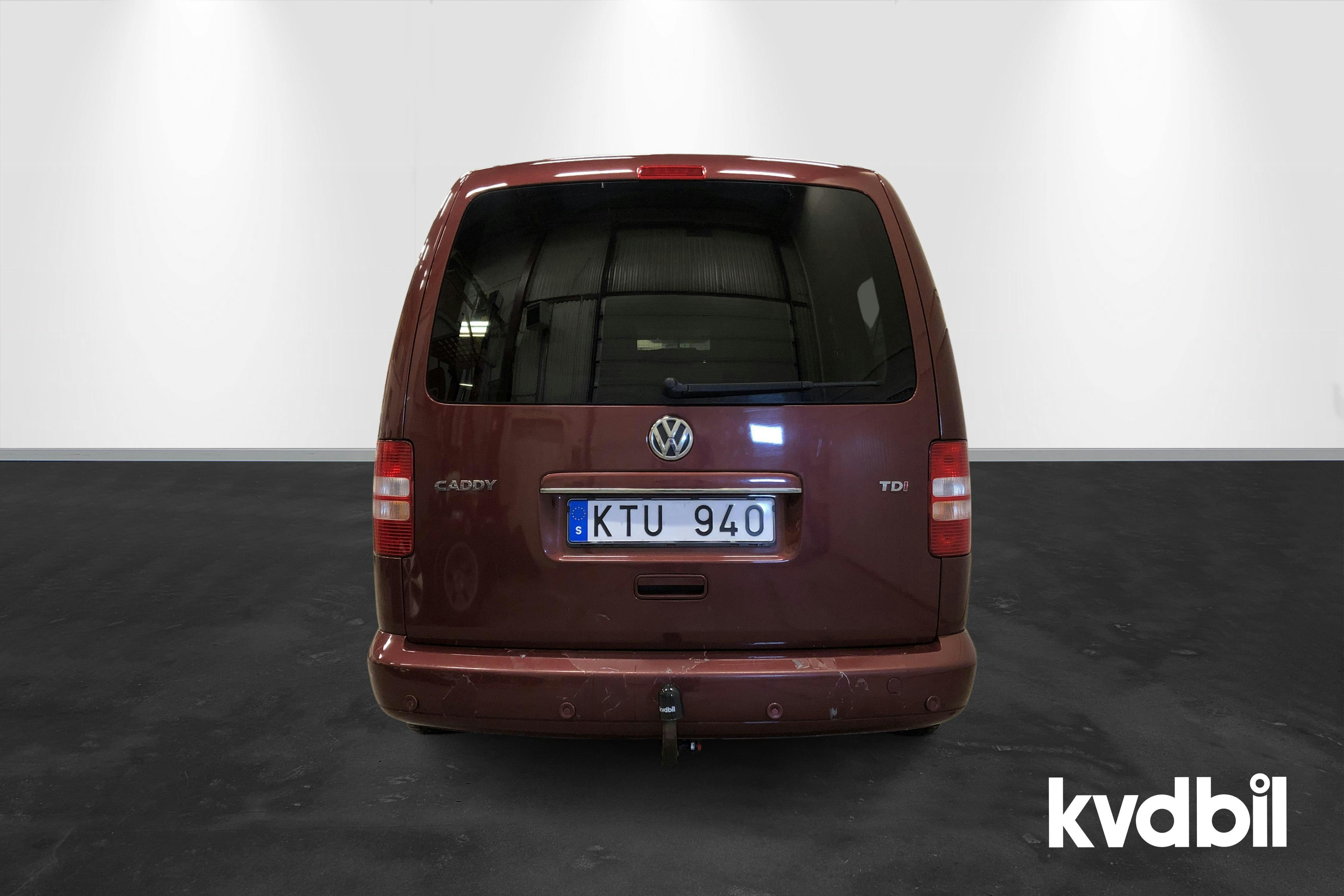 VW Caddy MPV Maxi 1.6 TDI (102hk) - 20 766 mil - Automat - röd - 2011