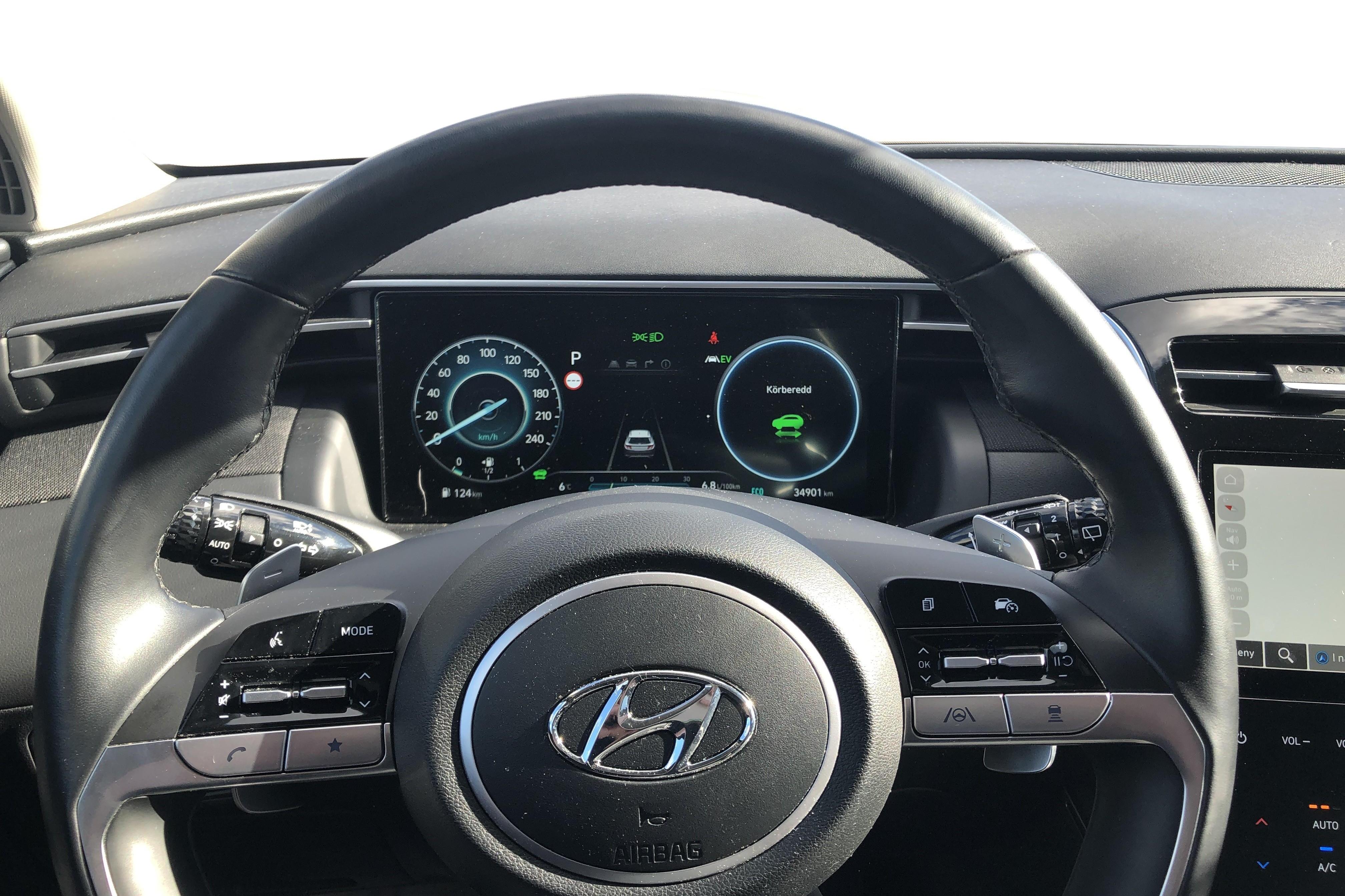 Hyundai Tucson 1.6 GDI Hybrid (230hk) - 3 490 mil - Automat - svart - 2021