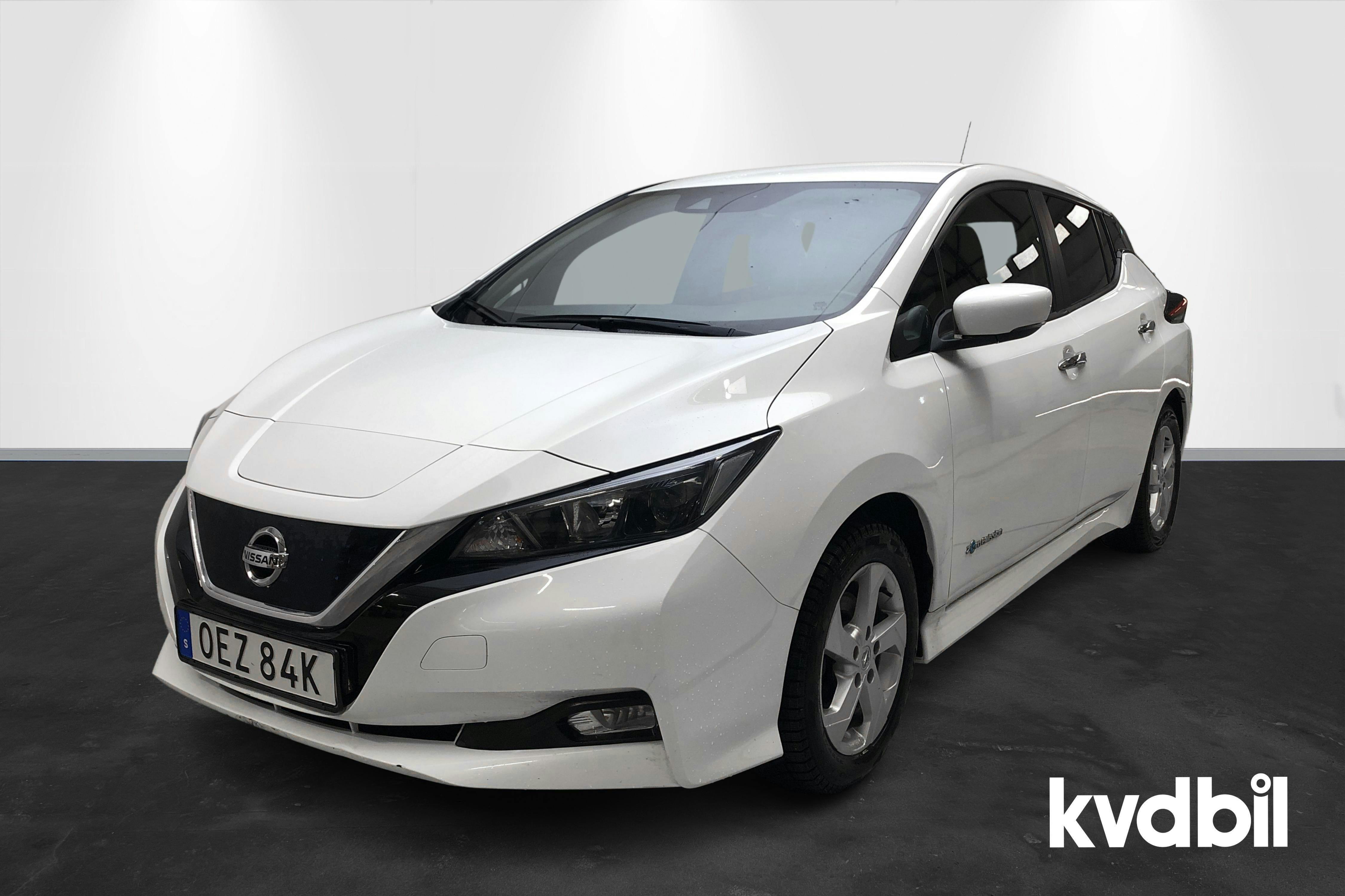 Nissan LEAF 5dr 39 kWh (150hk) - 8 459 mil - Automat - vit - 2019