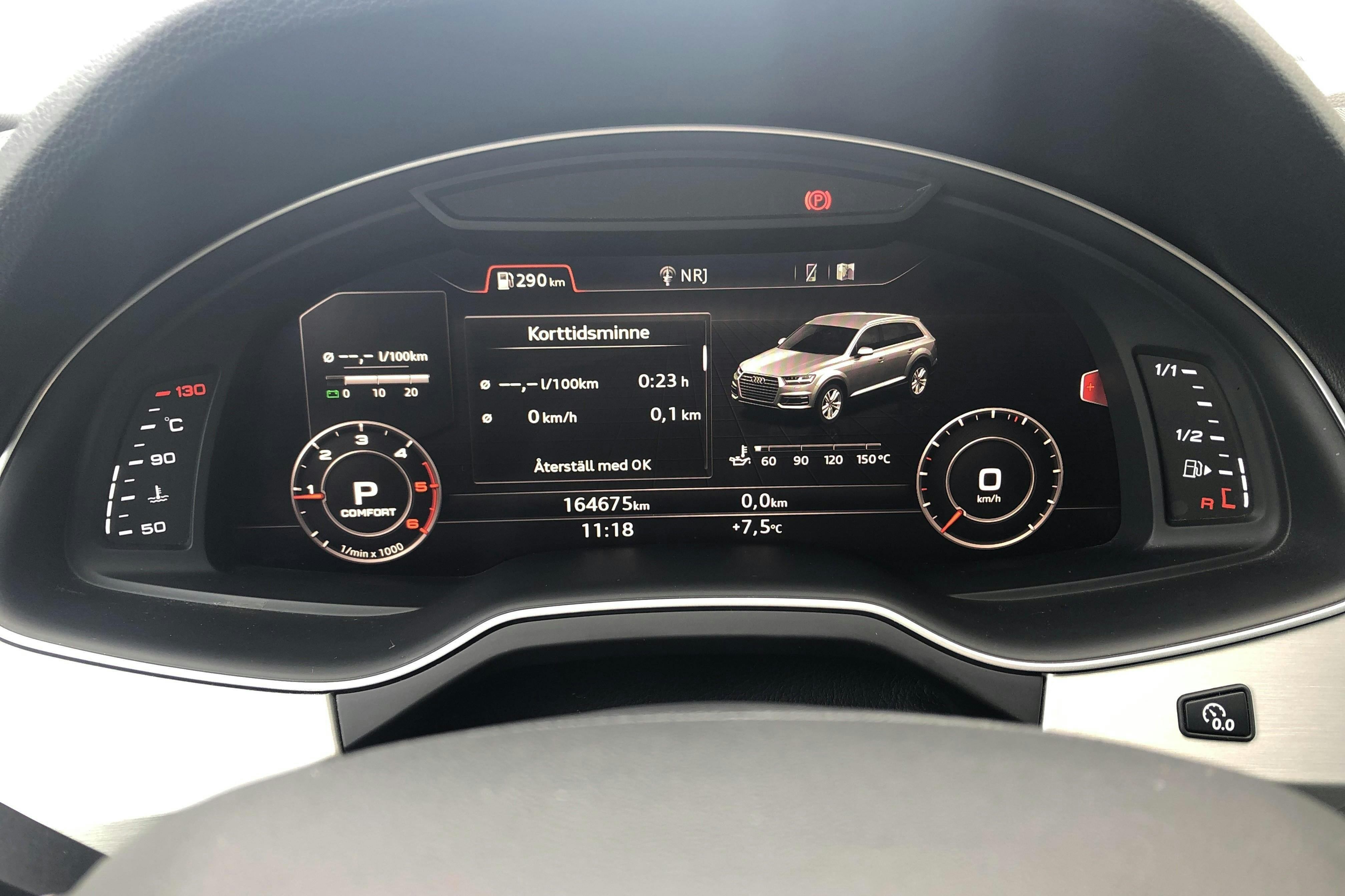 Audi Q7 3.0 TDI quattro (272hk) - 164 670 km - Automatic - silver - 2017