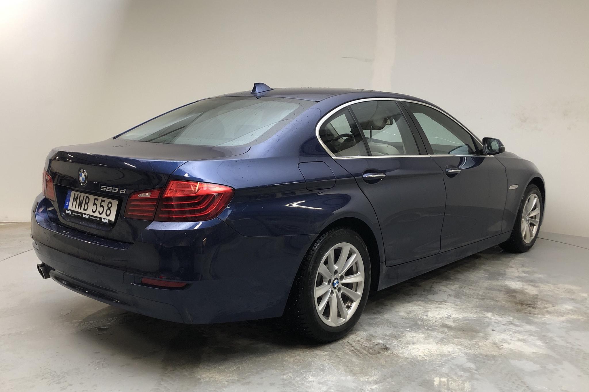 BMW 520d Sedan, F10 (190hk) - 19 291 mil - Automat - blå - 2016